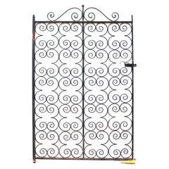 Vintage Wrought Iron Scrolled Gate
