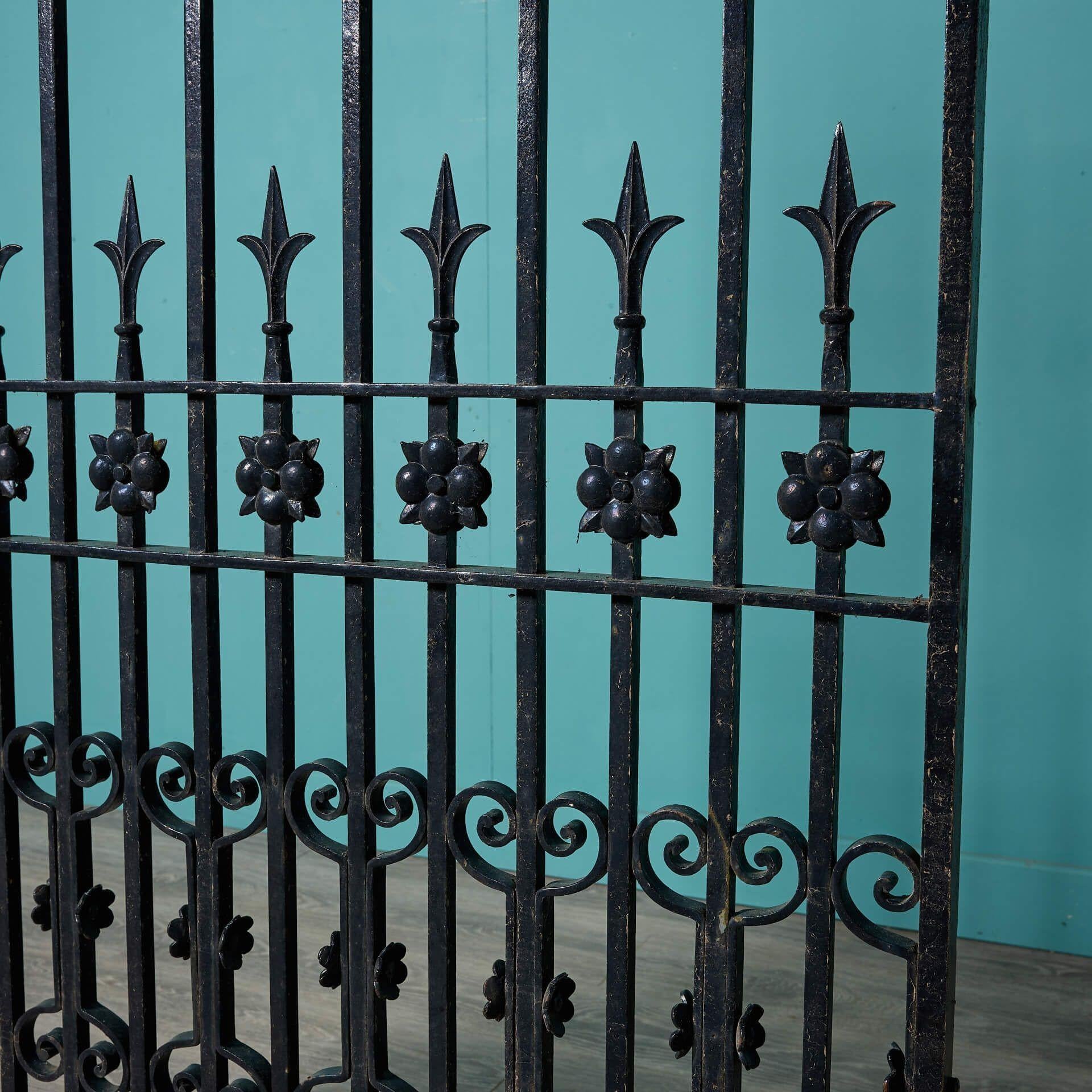 Victorian Antique Wrought Iron Side Gate For Sale