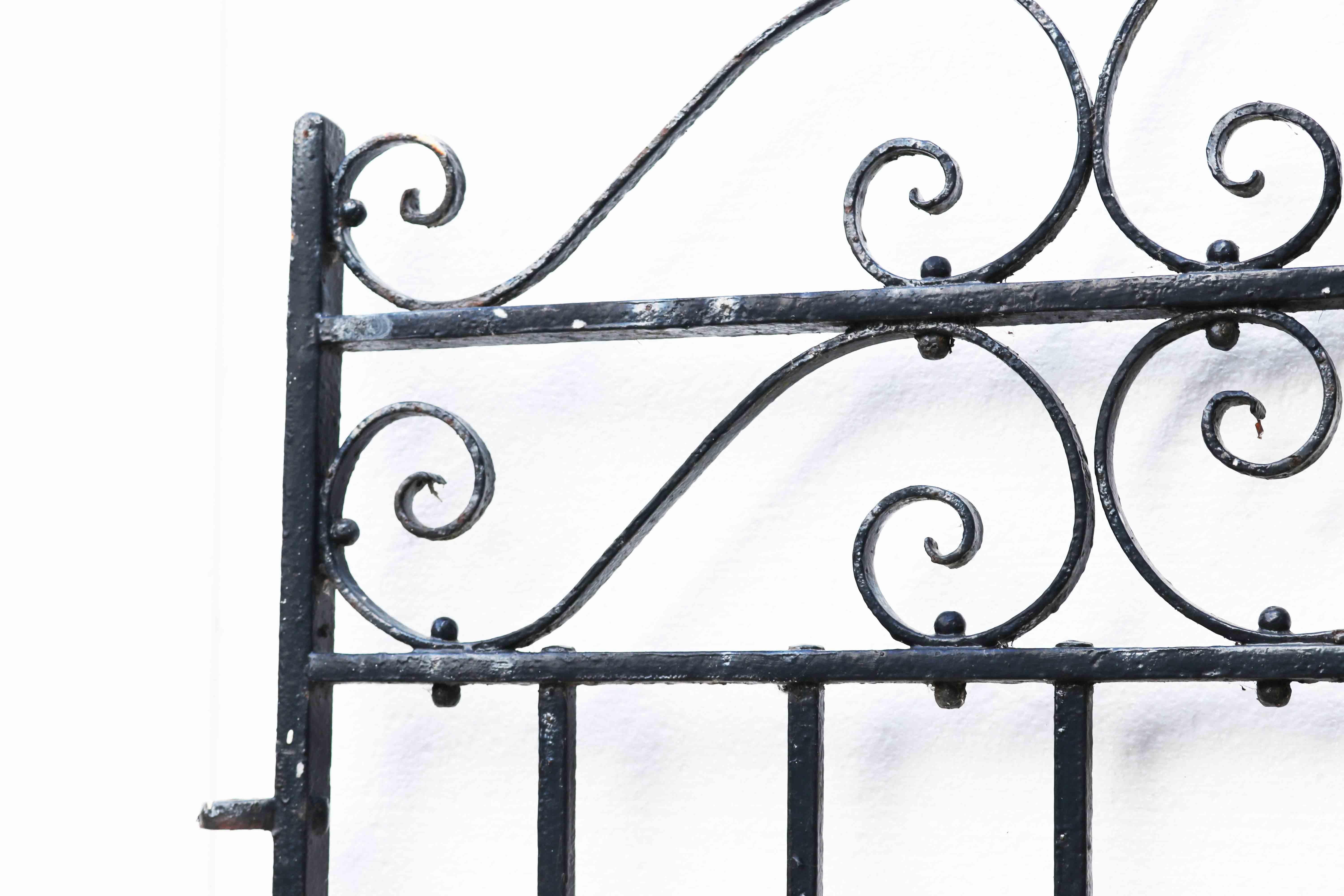 19th Century Antique Wrought Iron Side Gate For Sale
