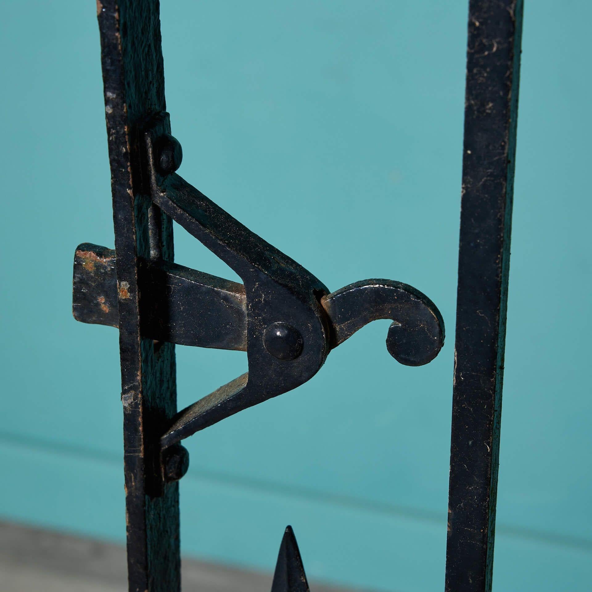 English Antique Wrought Iron Side Gate For Sale