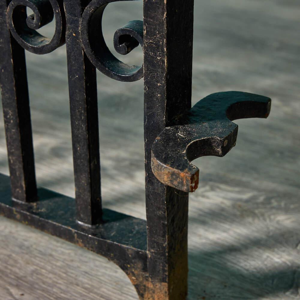 19th Century Antique Wrought Iron Side Gate For Sale