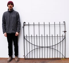 Antique Wrought Iron Side Gate in Regency Period Style