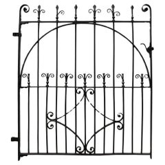 Antique Wrought Iron Side Gate in the Georgian Style