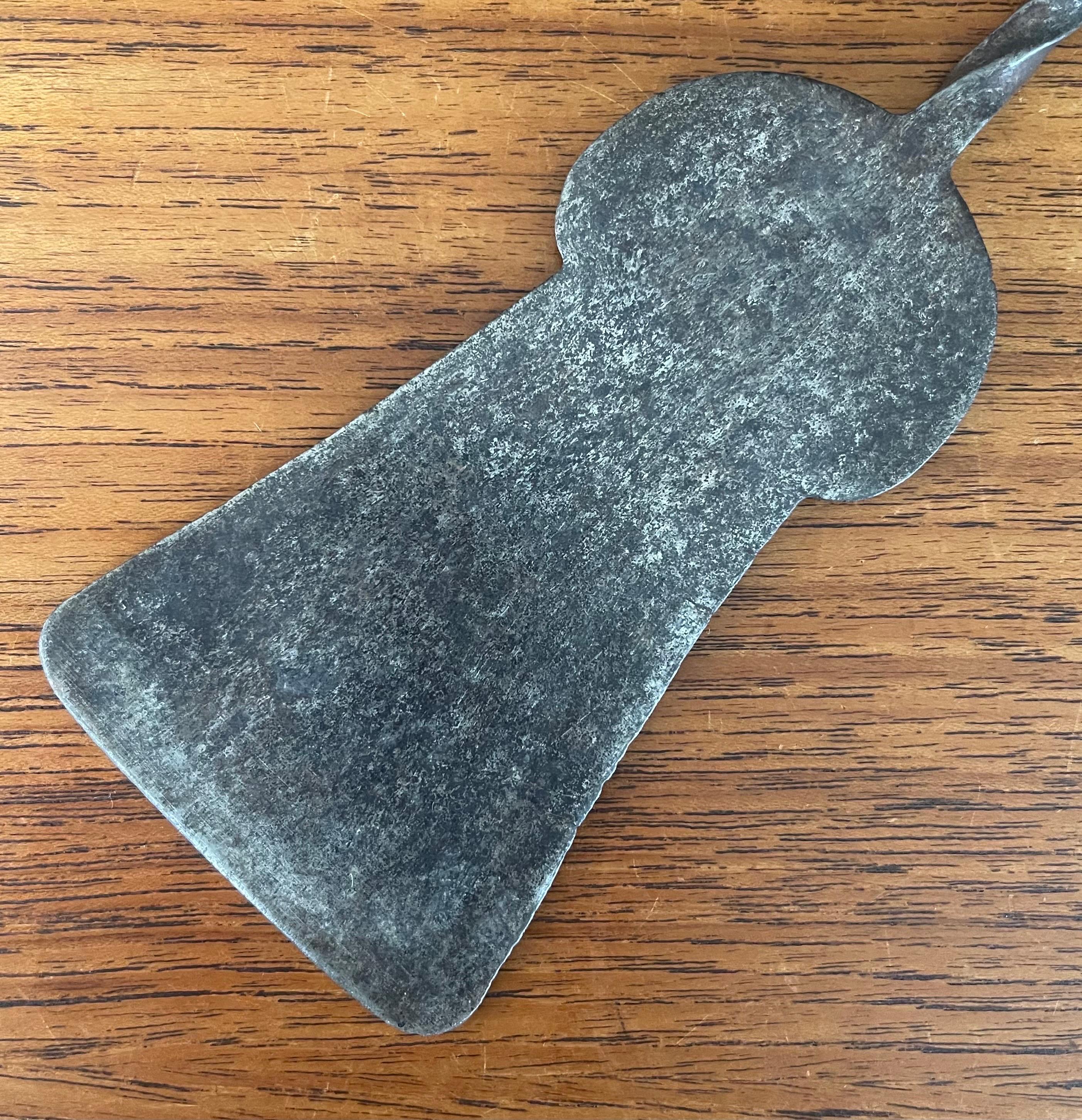 Antique Wrought Iron Spatula and Bottle Opener In Good Condition For Sale In San Diego, CA