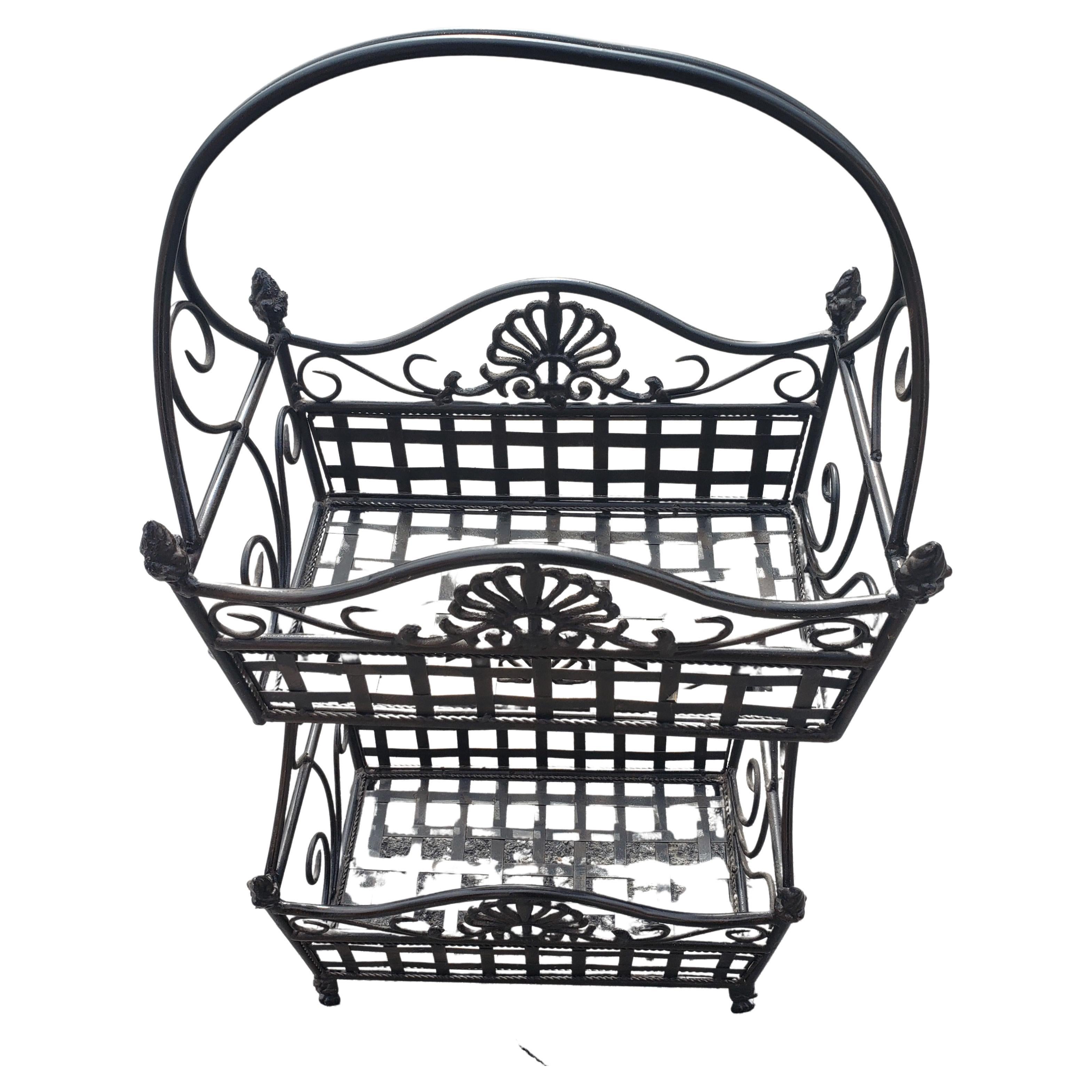 longaberger 4 tier wrought iron stand