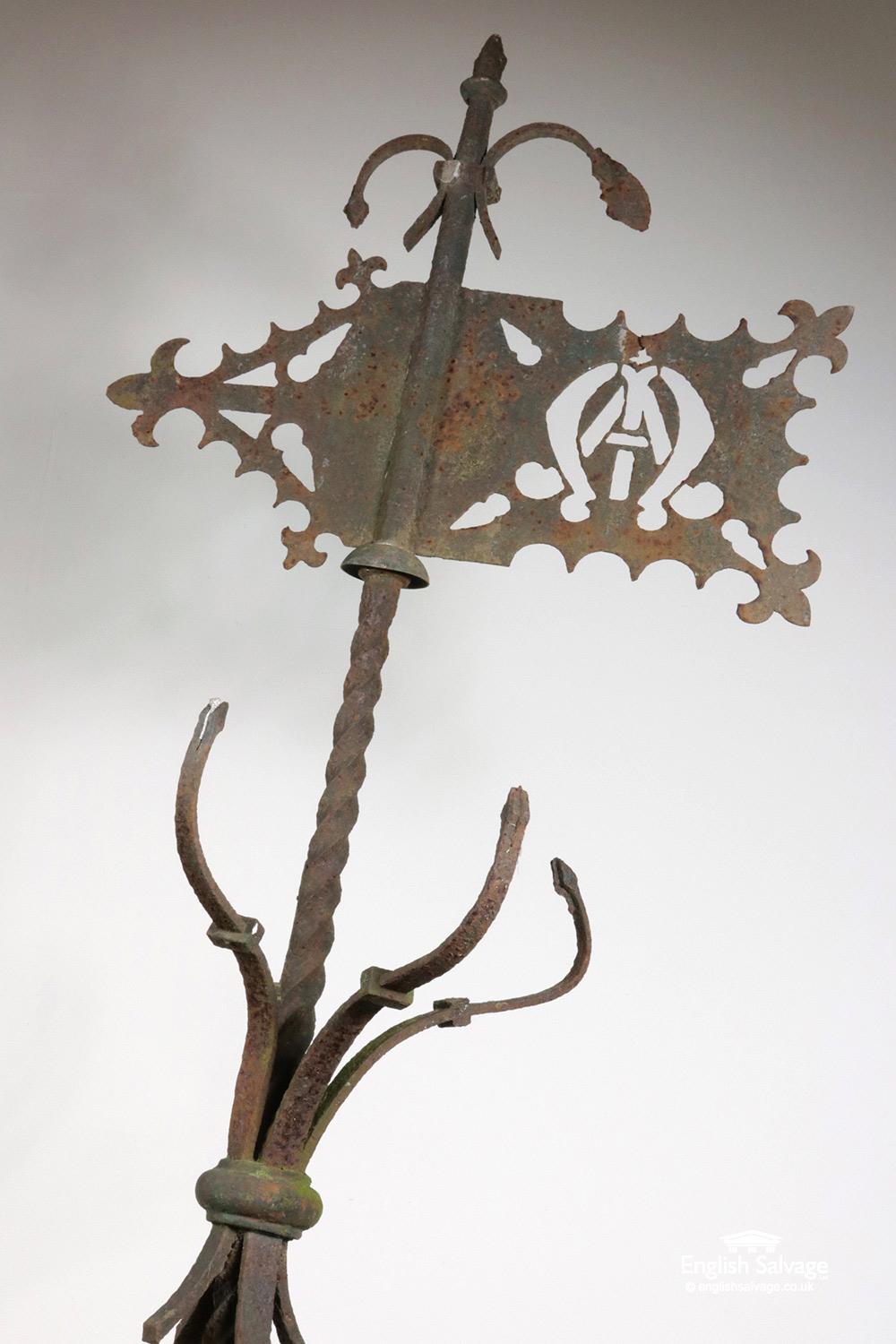 European Antique Wrought Iron Weathervane, 20th Century For Sale
