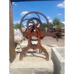 Antique Wrought Iron Wellhead Pulley