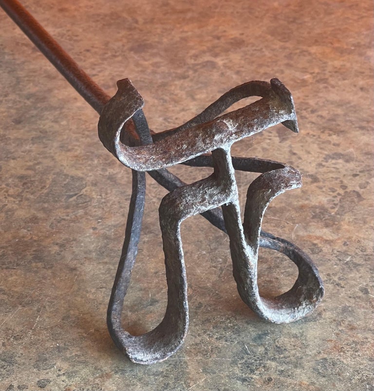 Antique Wrought Iron Western Branding Iron For Sale at 1stDibs