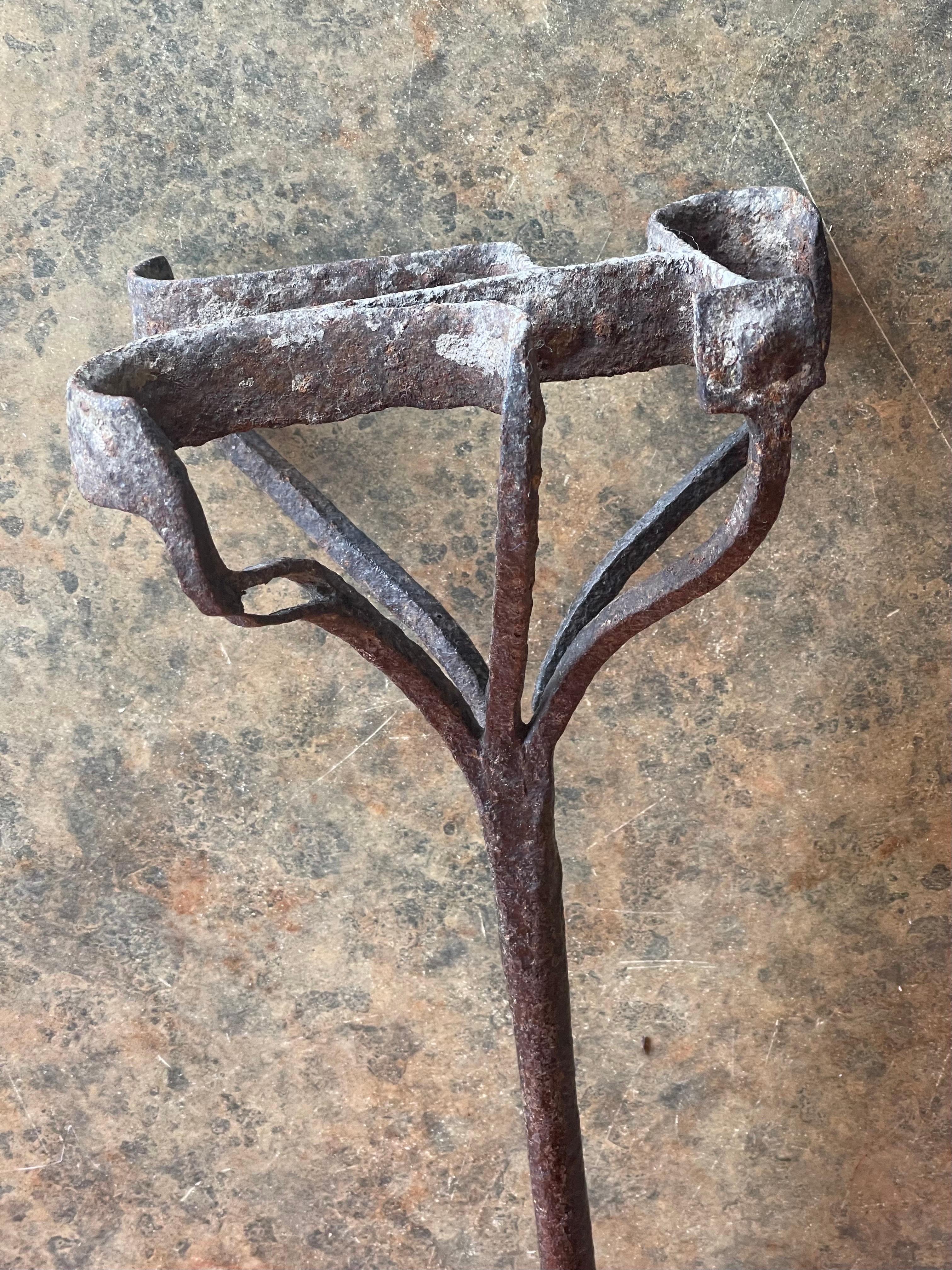 20th Century Antique Wrought Iron Western Branding Iron For Sale