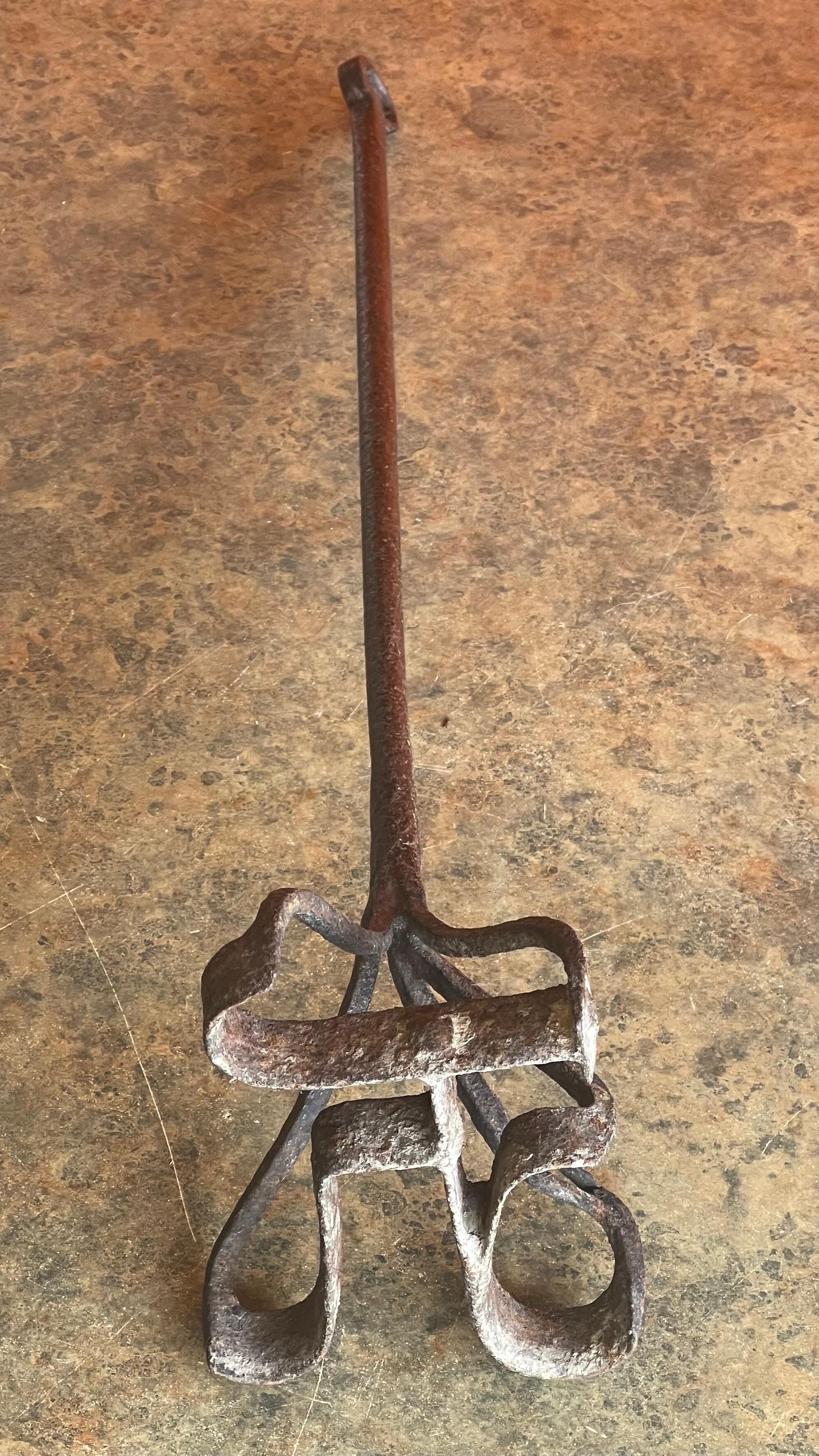 Antique Wrought Iron Western Branding Iron For Sale 1