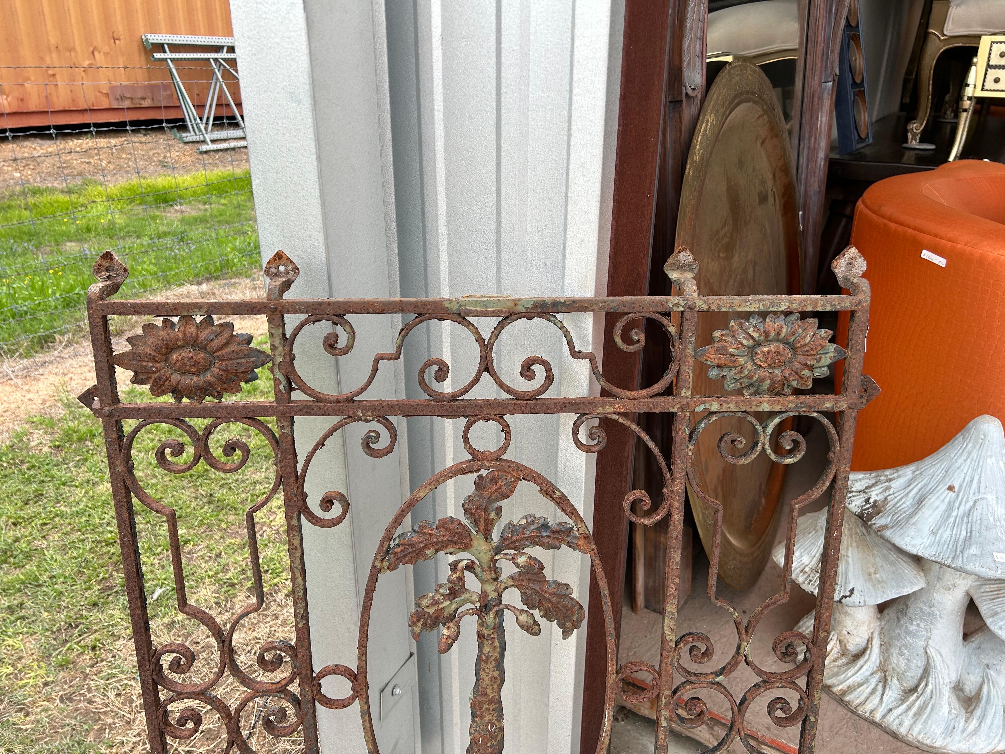 Antique Wrought Iron Window Grate For Sale 8