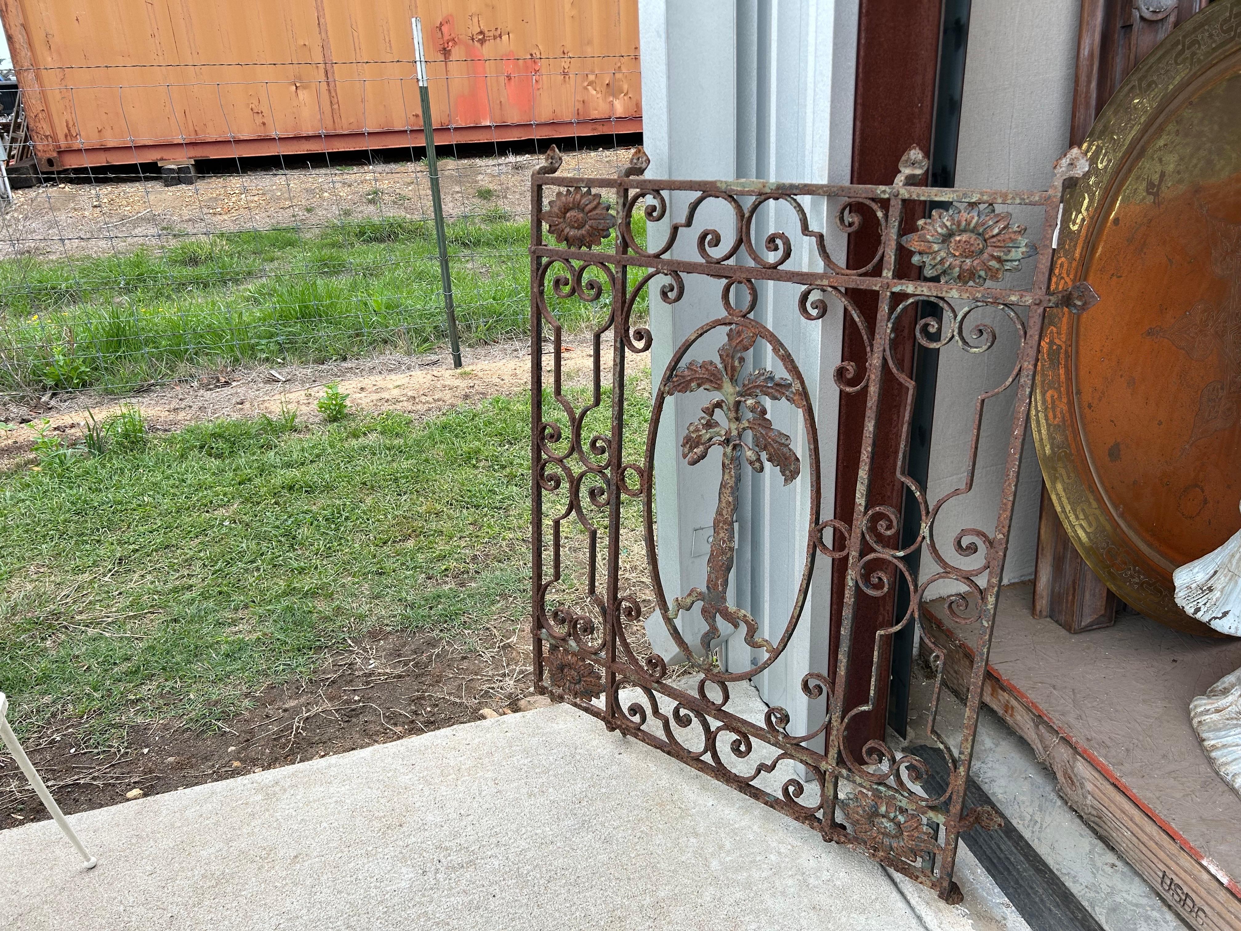 Antique Wrought Iron Window Grate For Sale 10