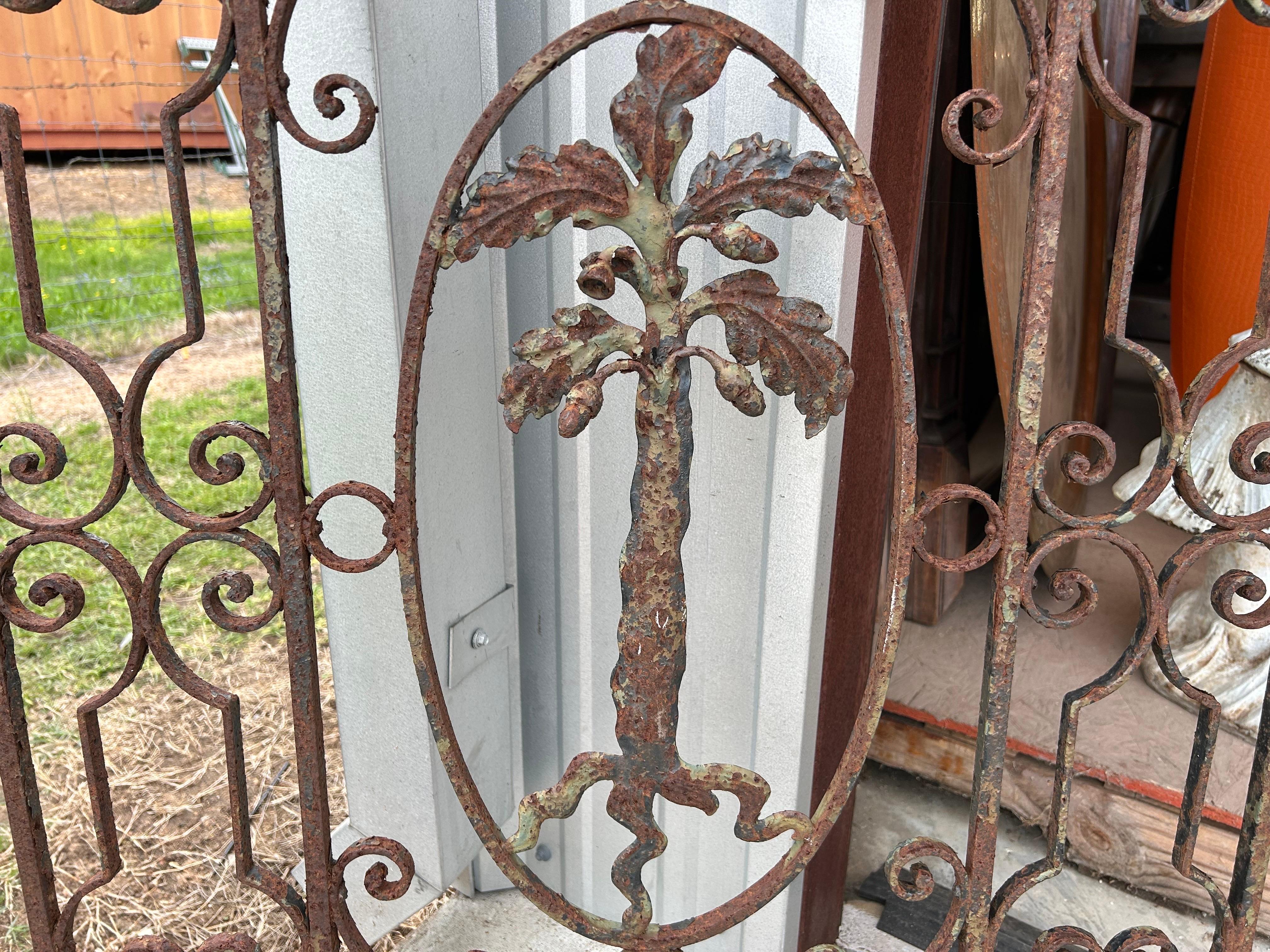 Antique Wrought Iron Window Grate For Sale 2