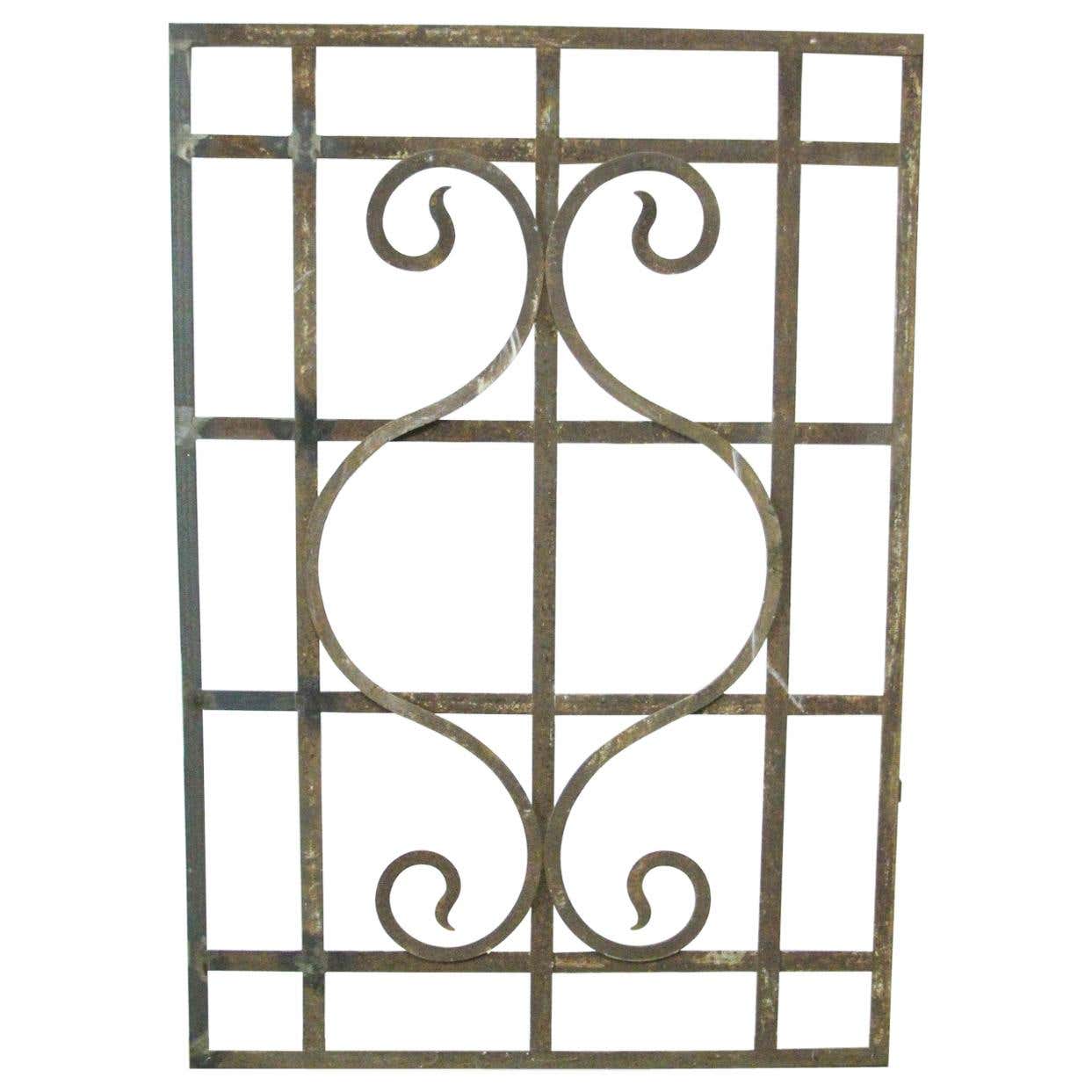 Antique Wrought Iron Window Guard at 1stDibs | window guard design ...