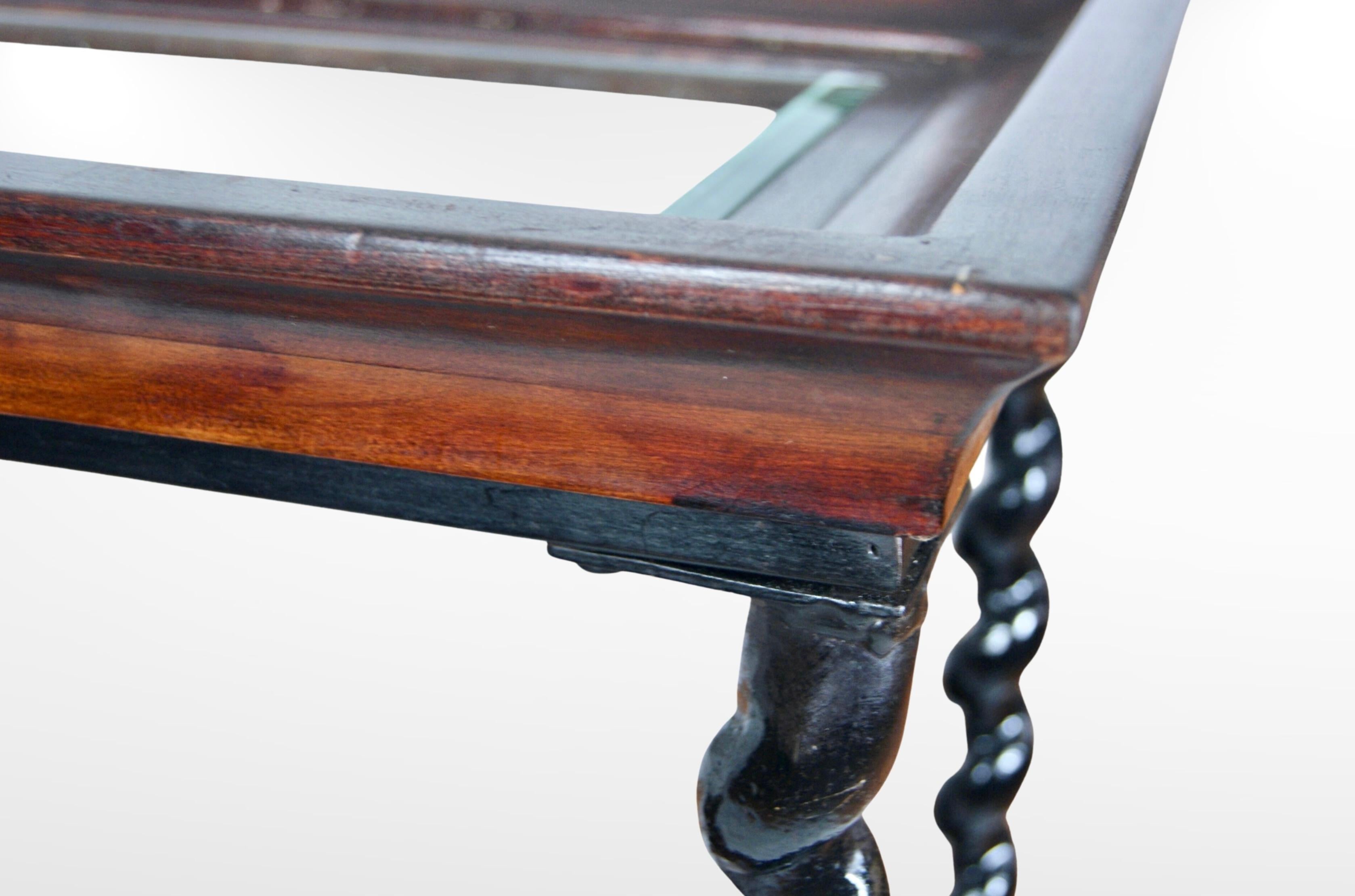 wrought iron console table