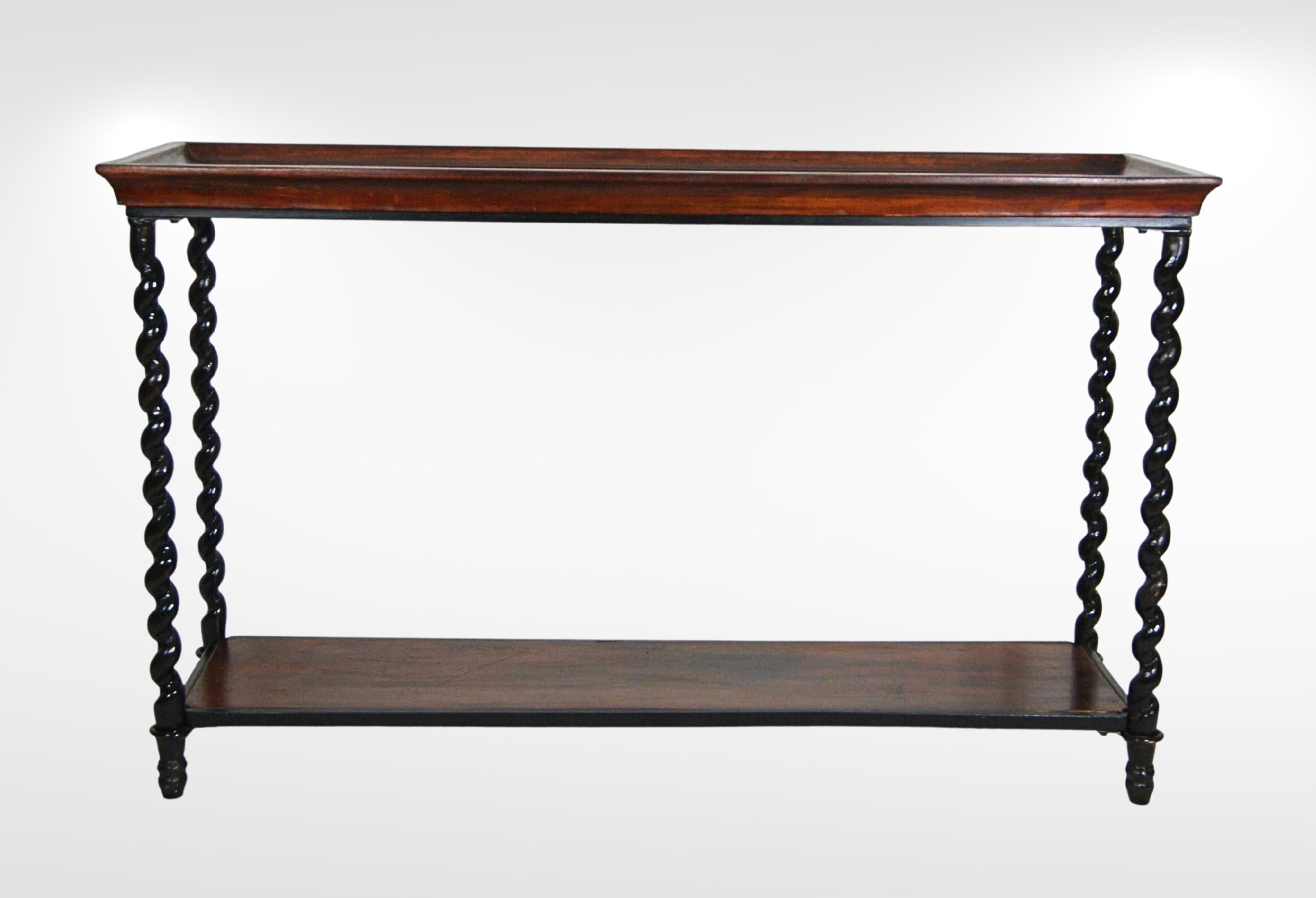 wrought iron entryway table