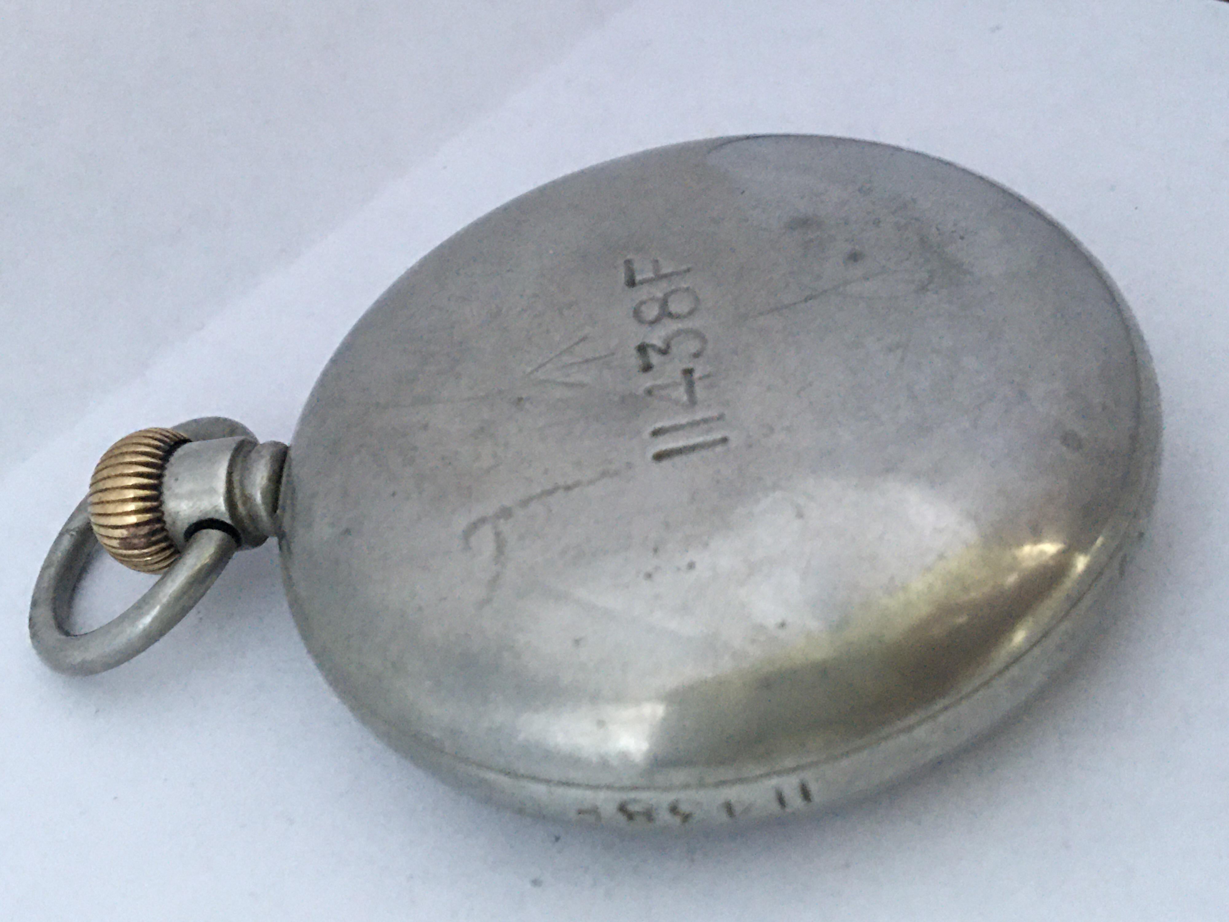 Antique WW1 Pocket Watch, H. Williamson Ltd London 11438F 6