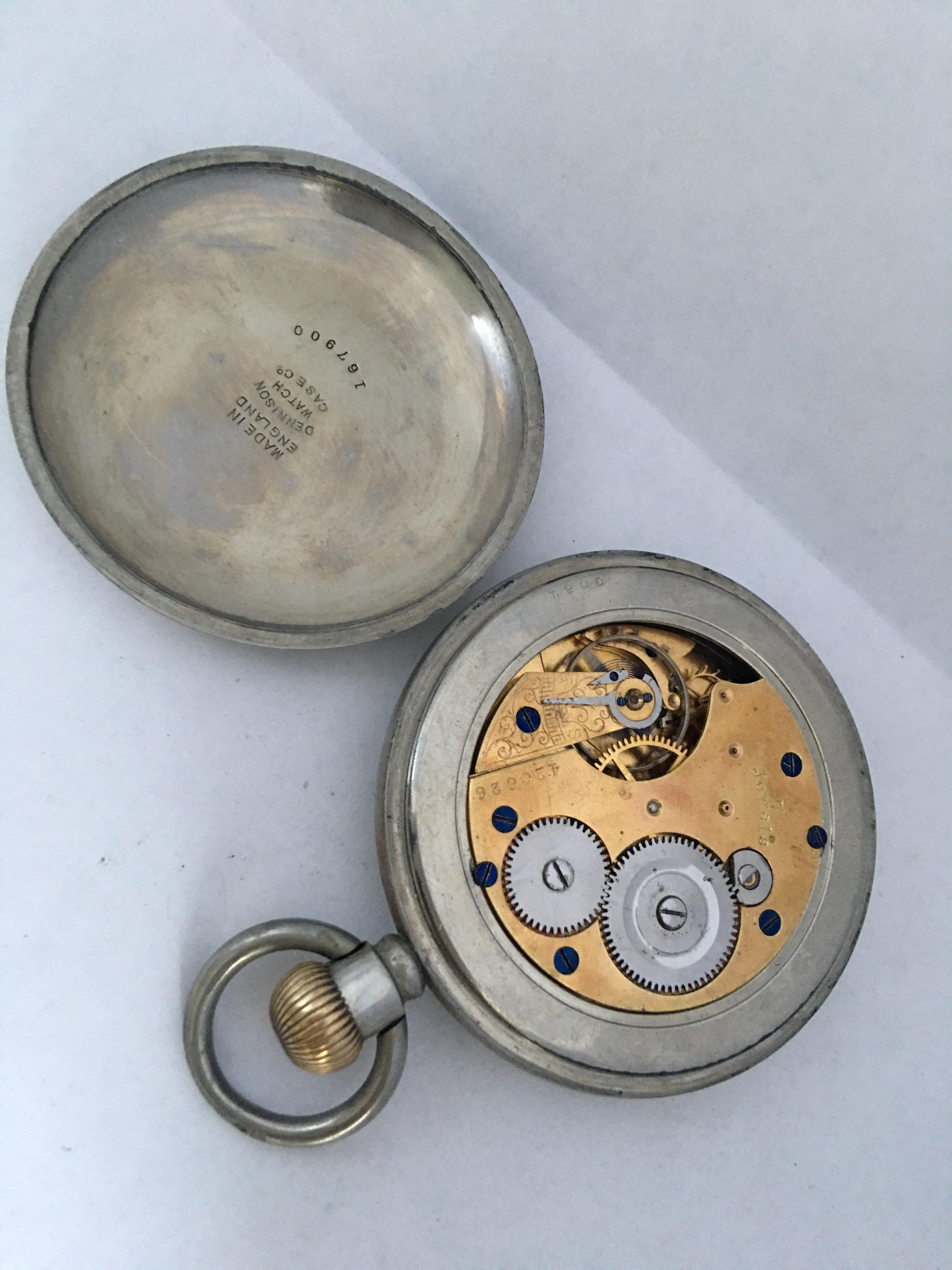 h williamson military pocket watch