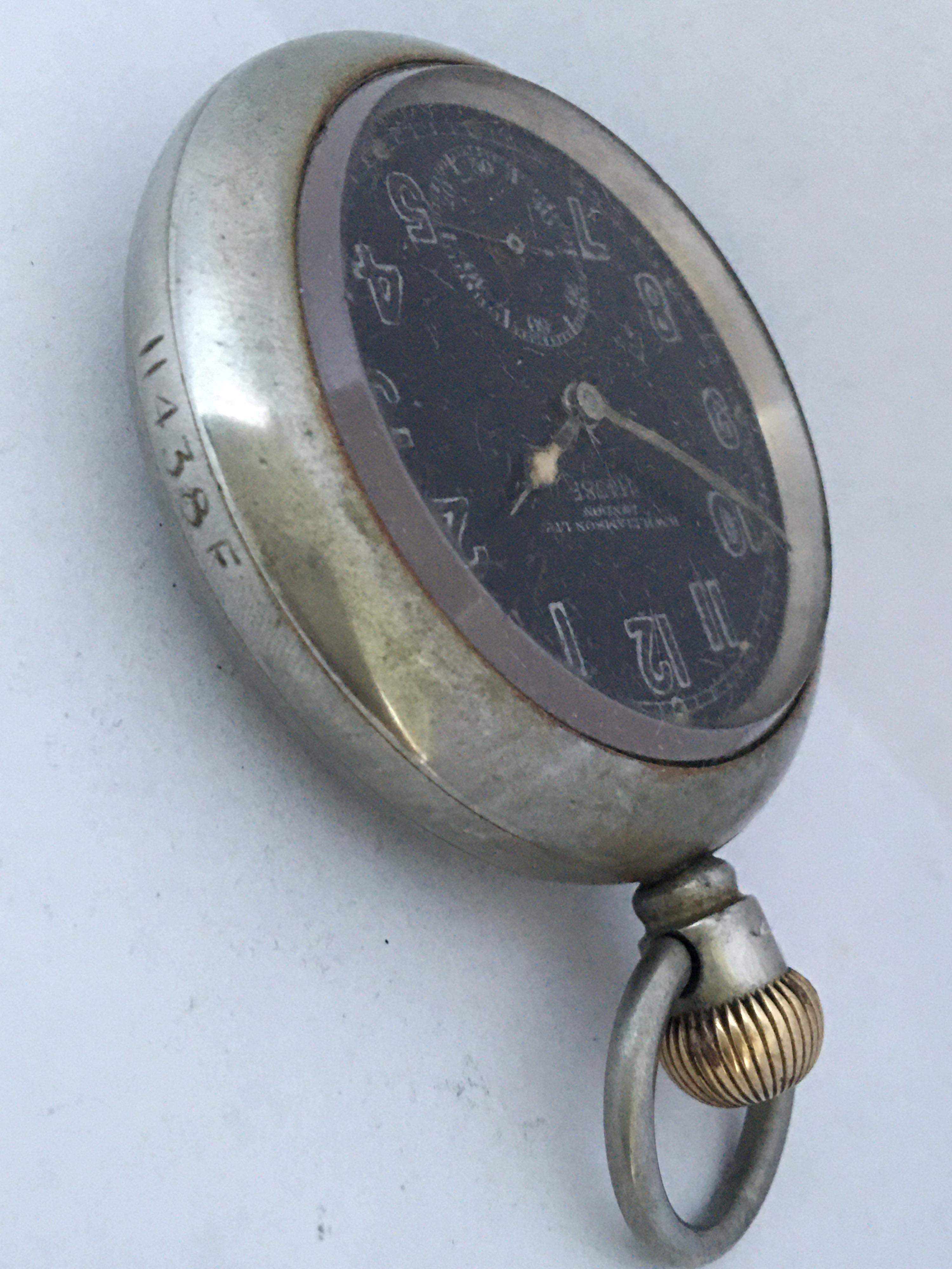 Antique WW1 Pocket Watch, H. Williamson Ltd London 11438F 2