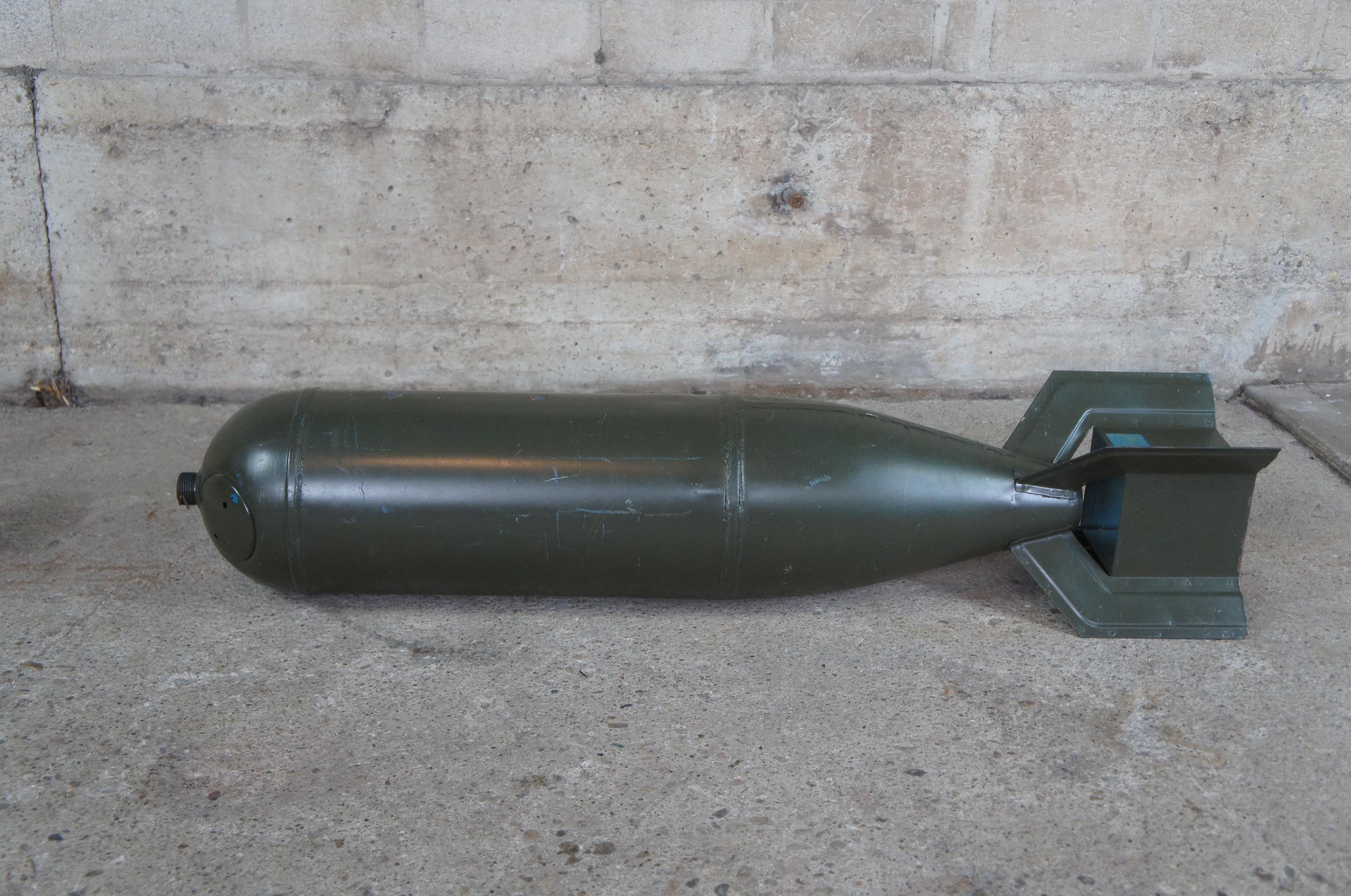 Industrial Antique WWII MK 15 Navy Military Practice Bomb Shell Torpedo Missle Test Rocket