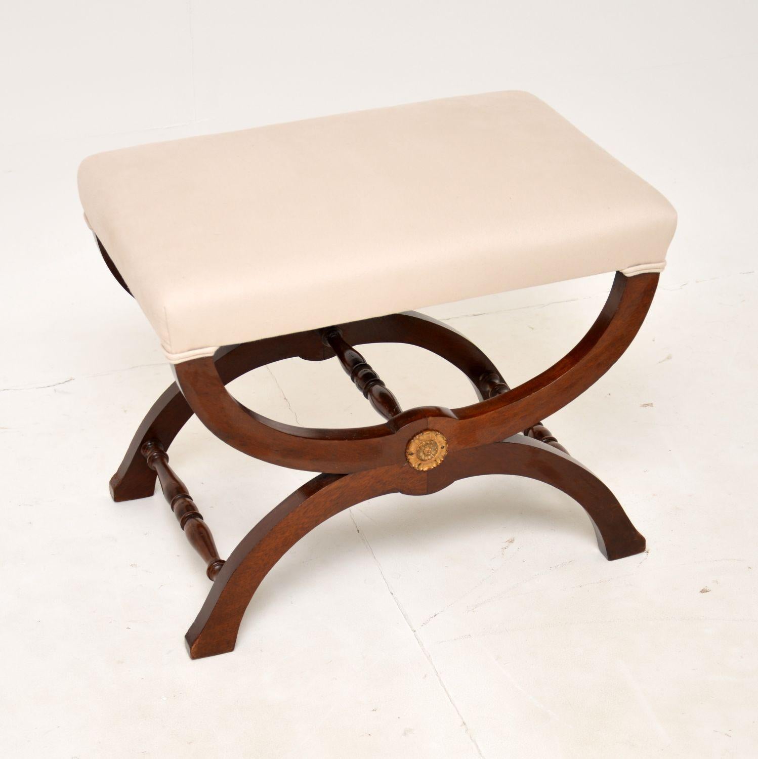 Regency Antique X Frame Stool