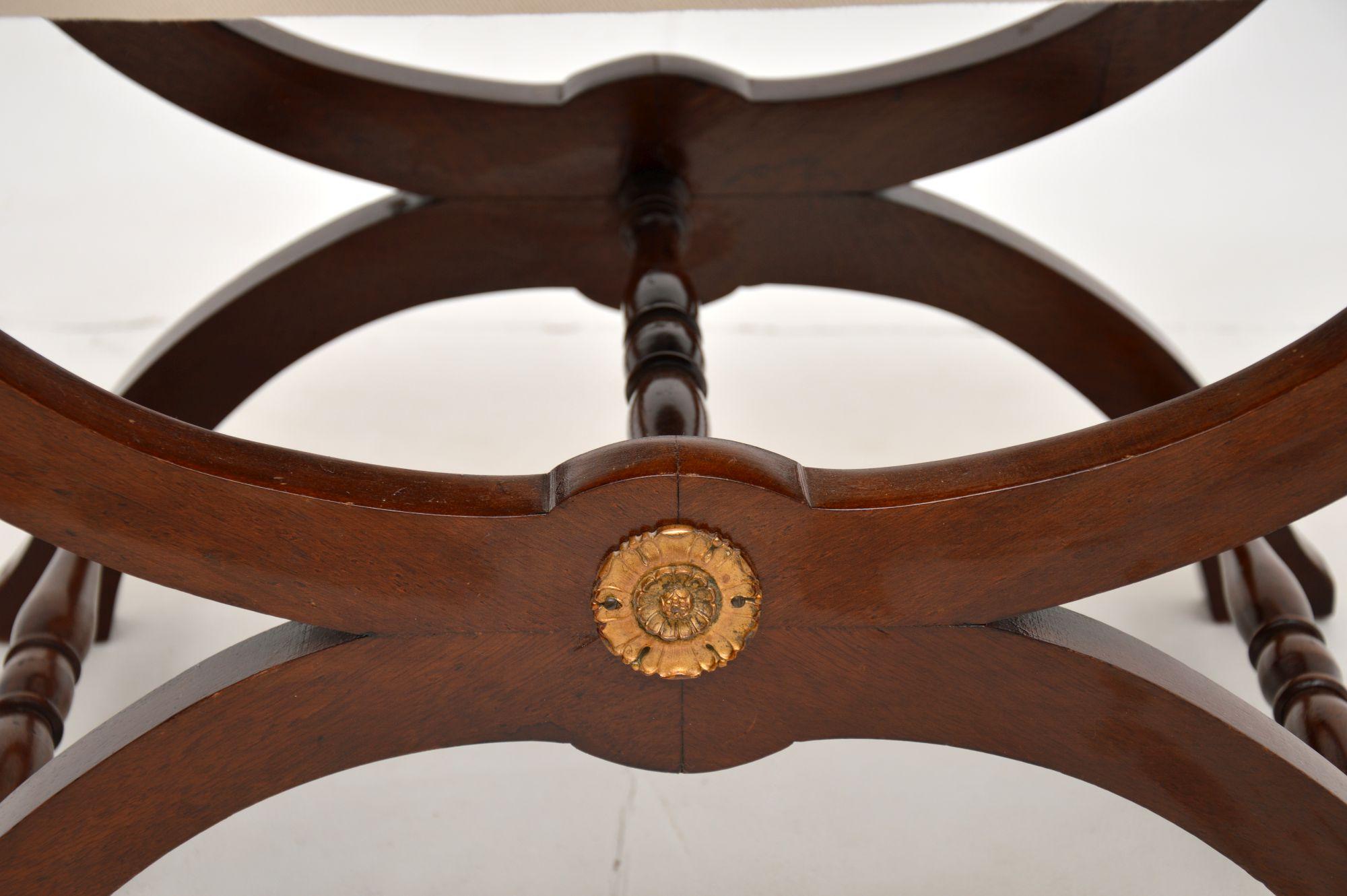 Mid-20th Century Antique X Frame Stool