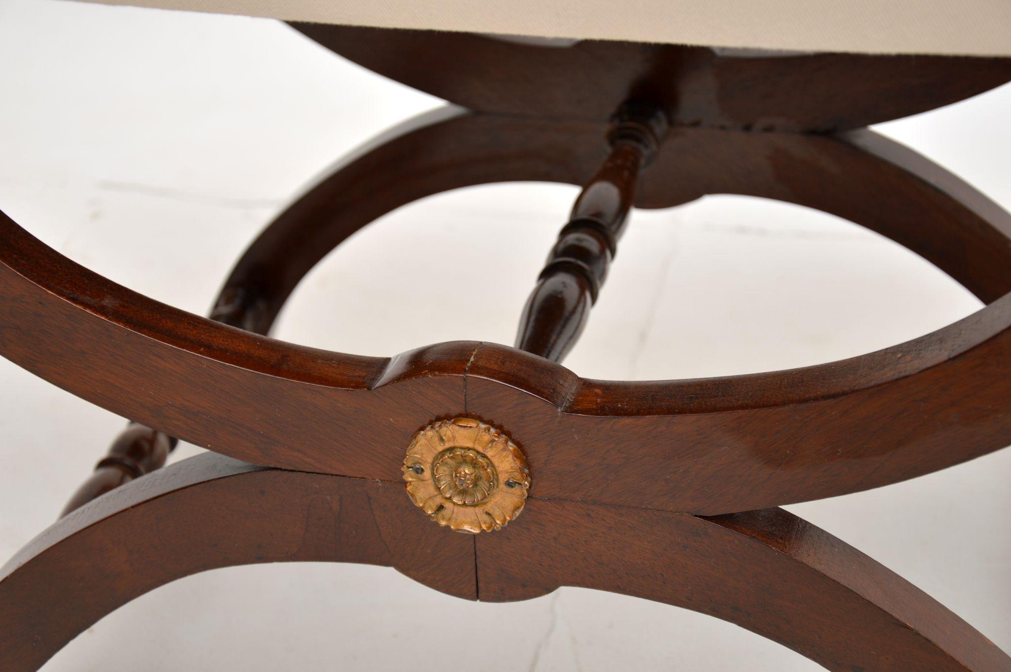 Antique X Frame Stool 2