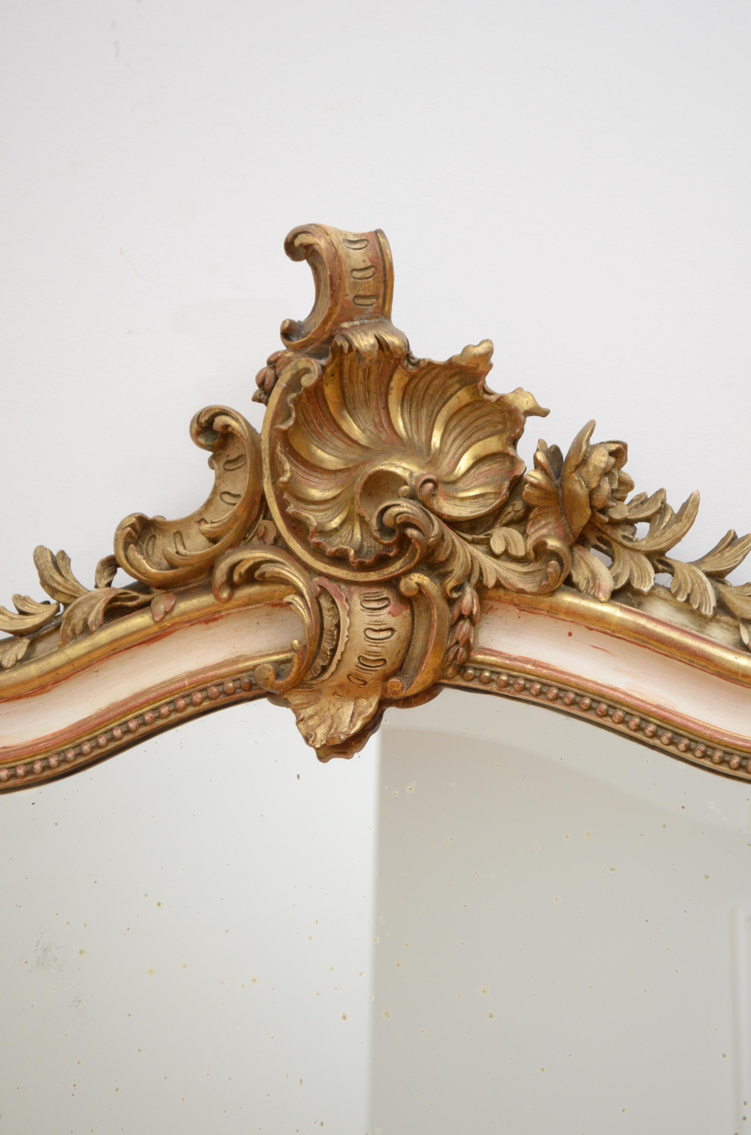 Gesso Antique Mirror del XIX secolo in vendita