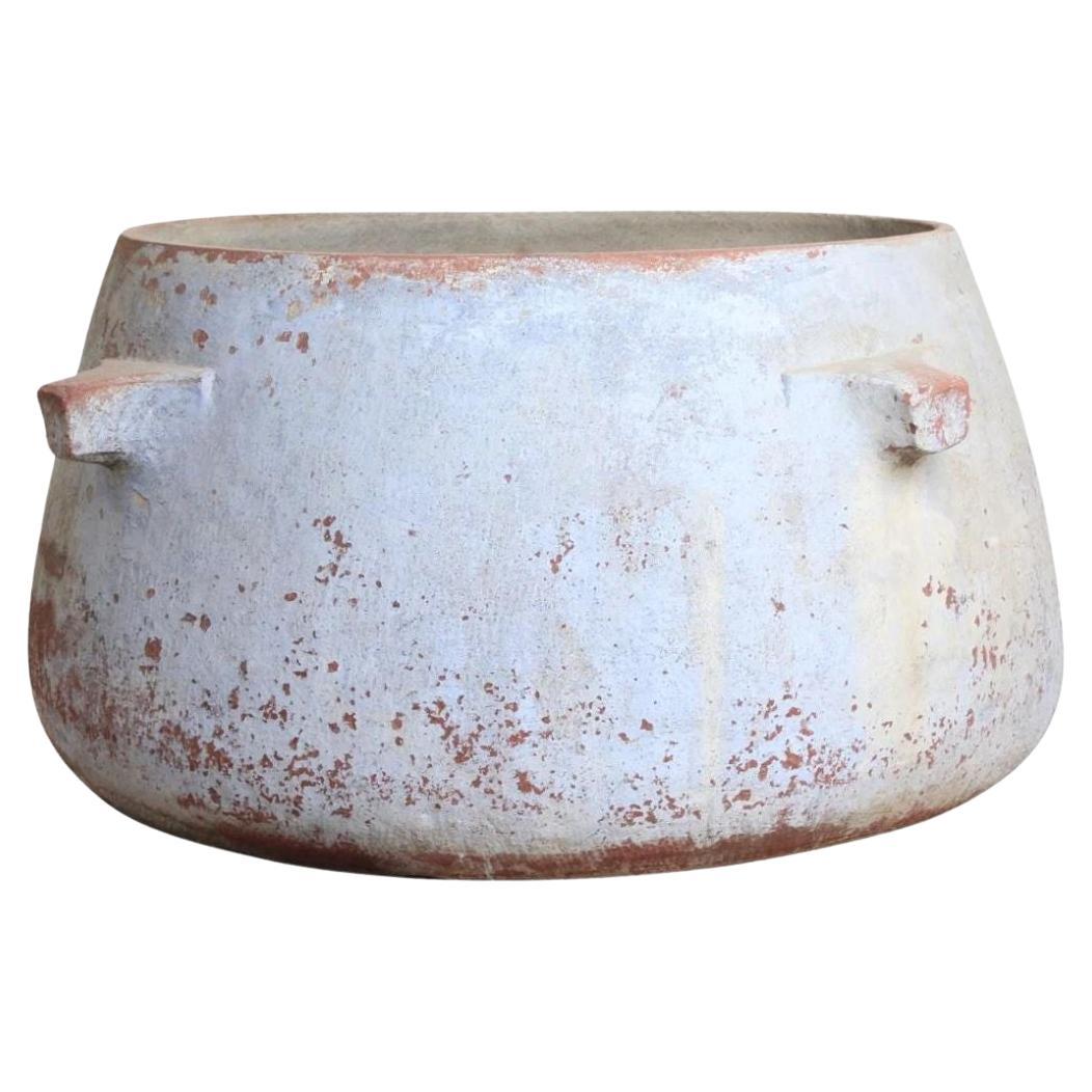 Antique XXL Stone Water Reservoir Pot, Handcrafted in India, 19th Century