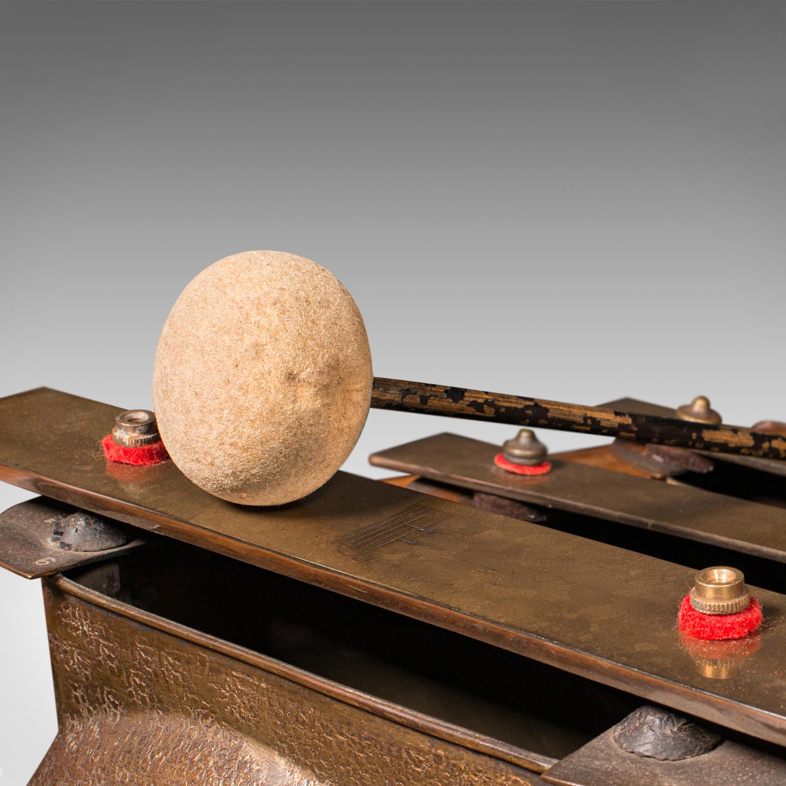 Antique Xylophone, English, Bronze, Bamboo, Musical Instrument, Victorian, 1900 3