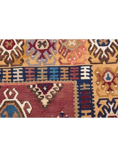 Antique Yahyali Kayseri Kilim Central Anatolia Old Rug Turkish Wool Carpet