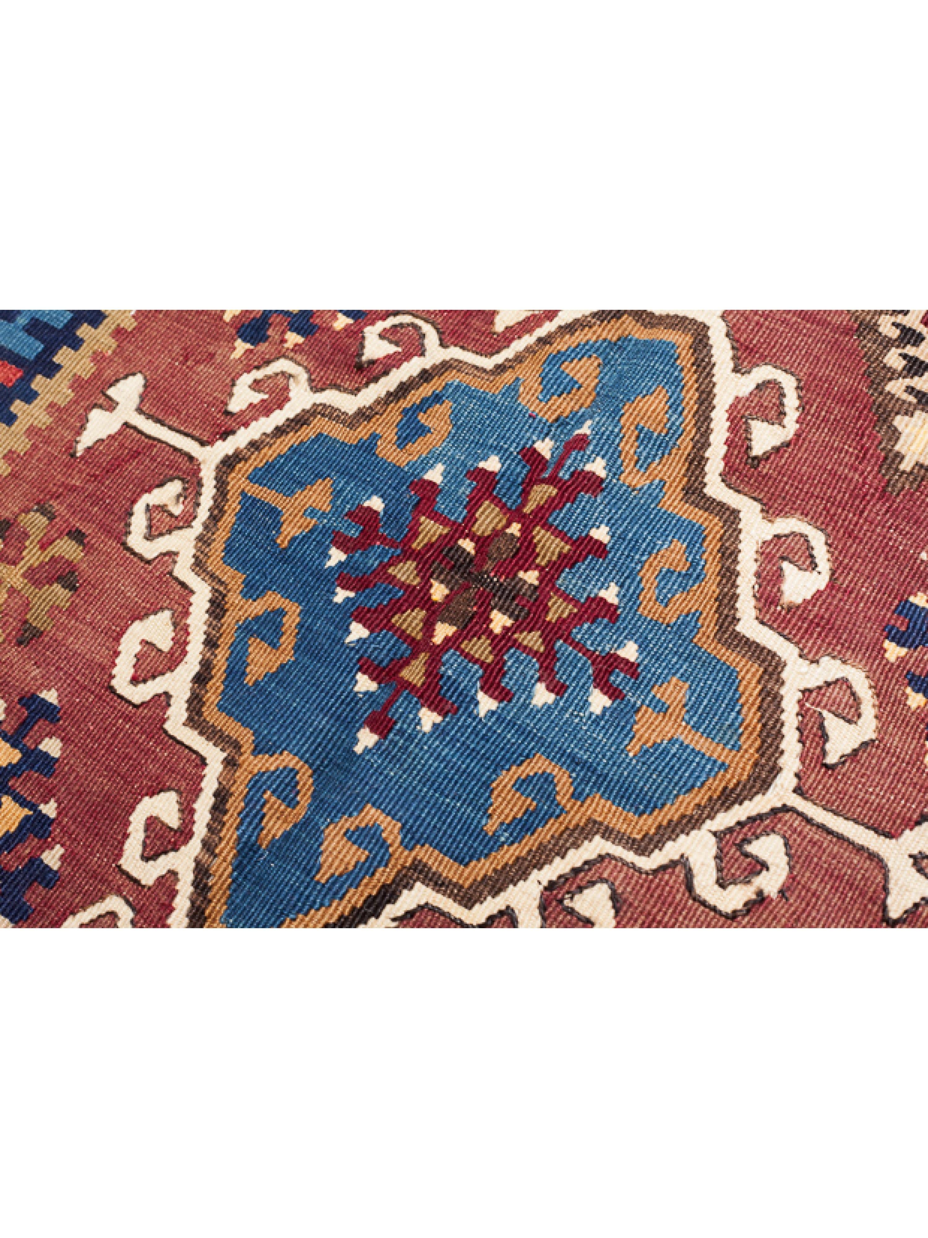 Antiker Yahyali Kayseri Kilim Zentralanatolien Alter Teppich Türkischer Wollteppich (Kelim) im Angebot