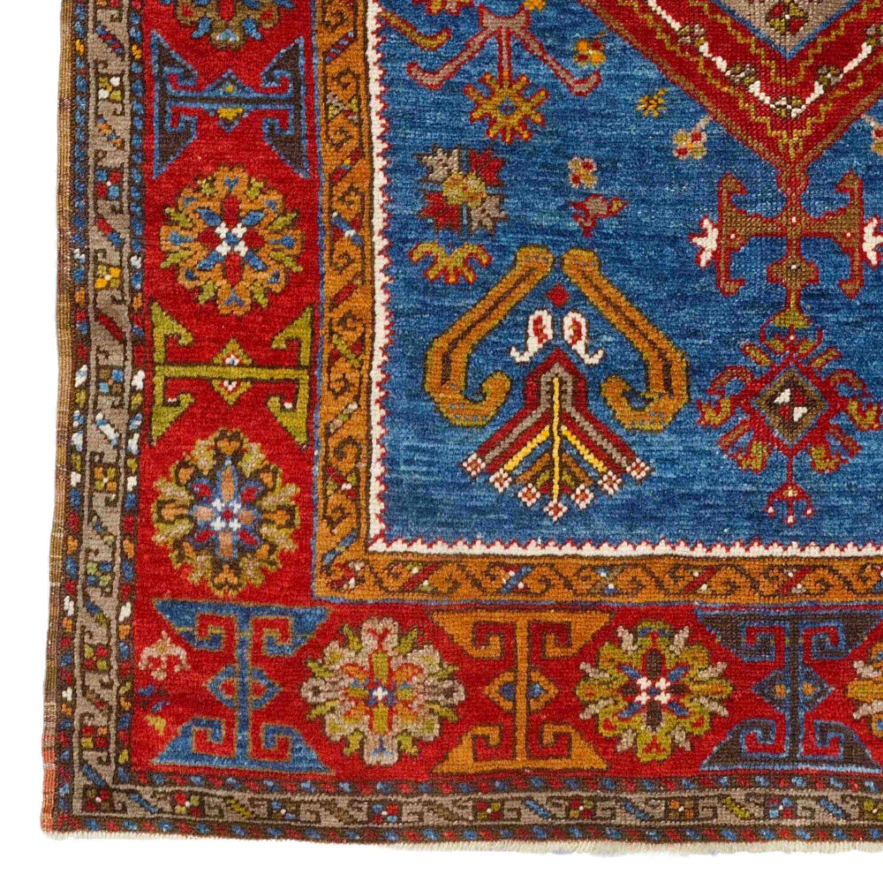 Late of 19th Century Central Anatolian Yahyali Rug in Perfect Condition Size 96 x 136 cm (3,14 x 4,46 ft)

The Yahyali weavers produced very popular rugs of especially fine quality as are the Kayseri oriental rugs also made in the Province of