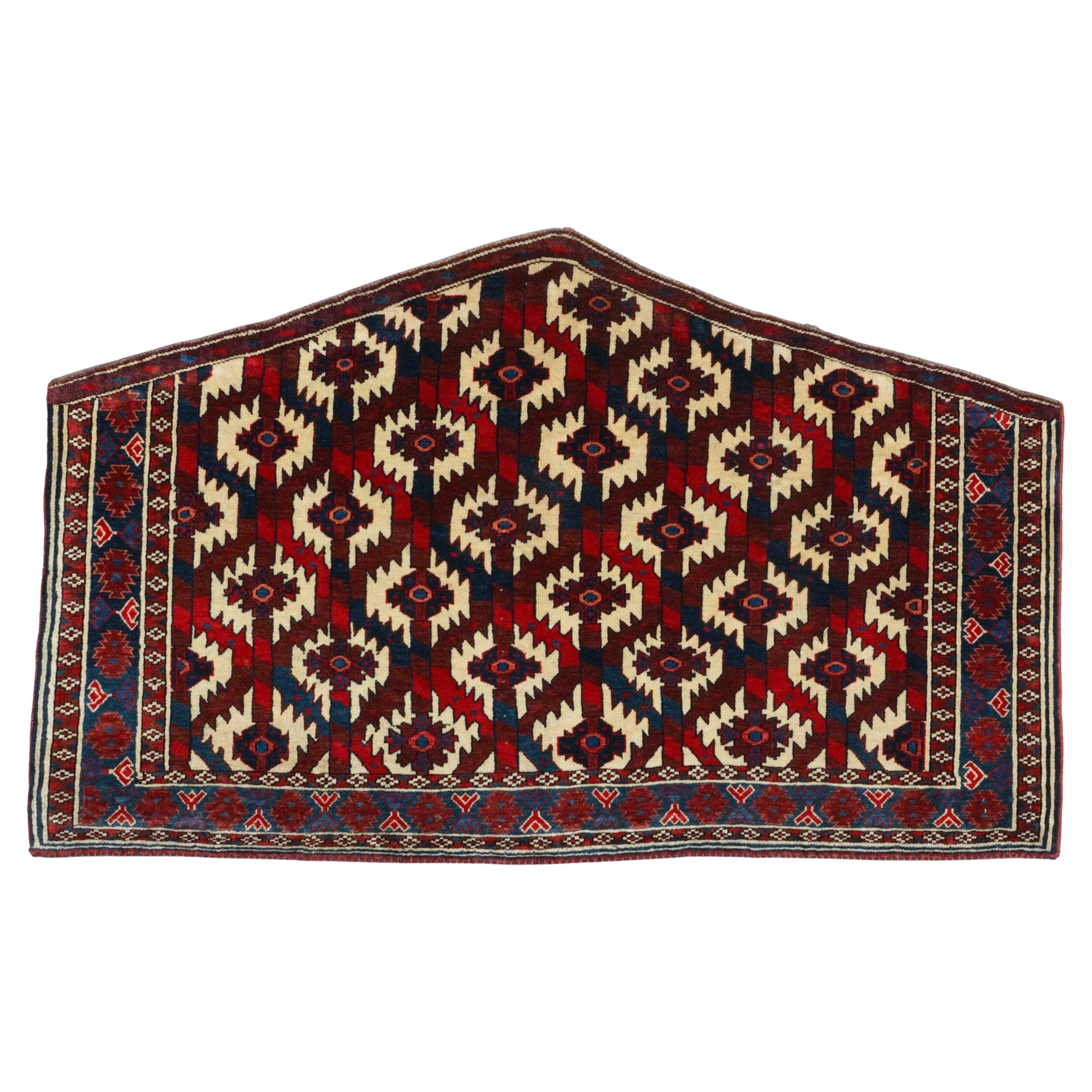 Antique Yamud Asmalyk - 19th Century Turkmen Yamud Asmalyk, Antique Tapestry