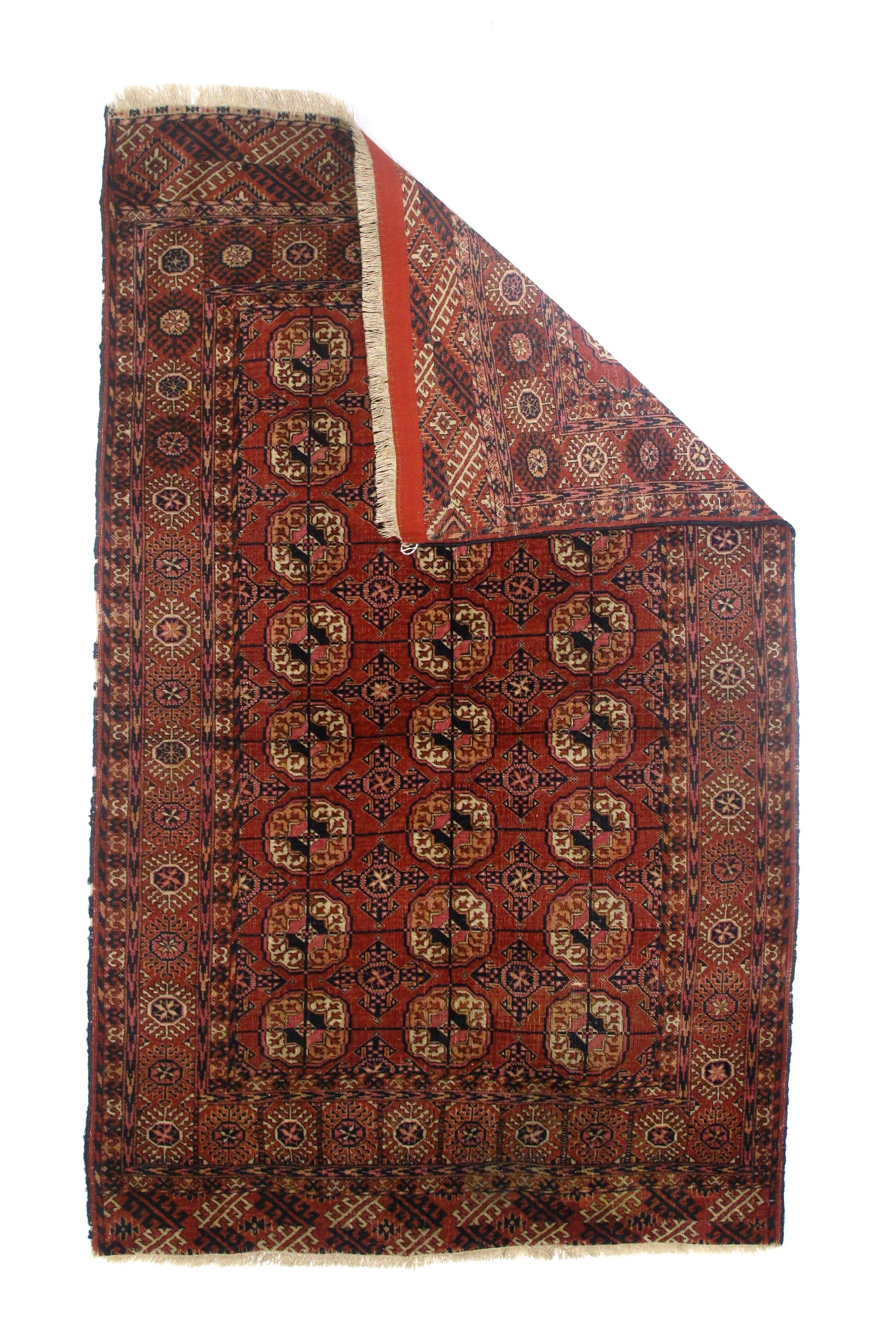 Antique Yamut Bokhara Rug 4'6'' x 6'0