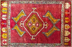 Antique Yastik Anatolian Rug, The Stars