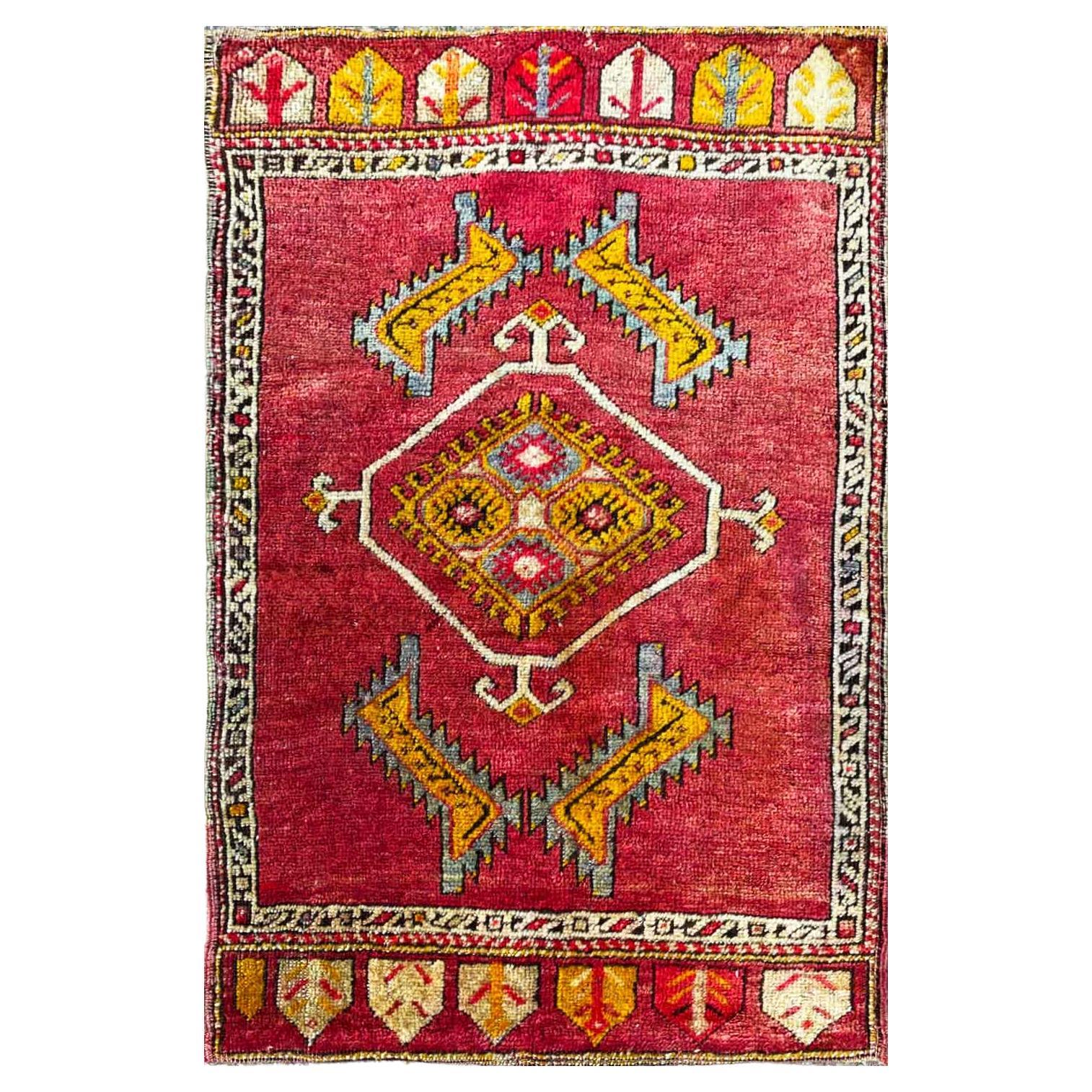 Antique Yastik Anatolian Rug, The Stars For Sale