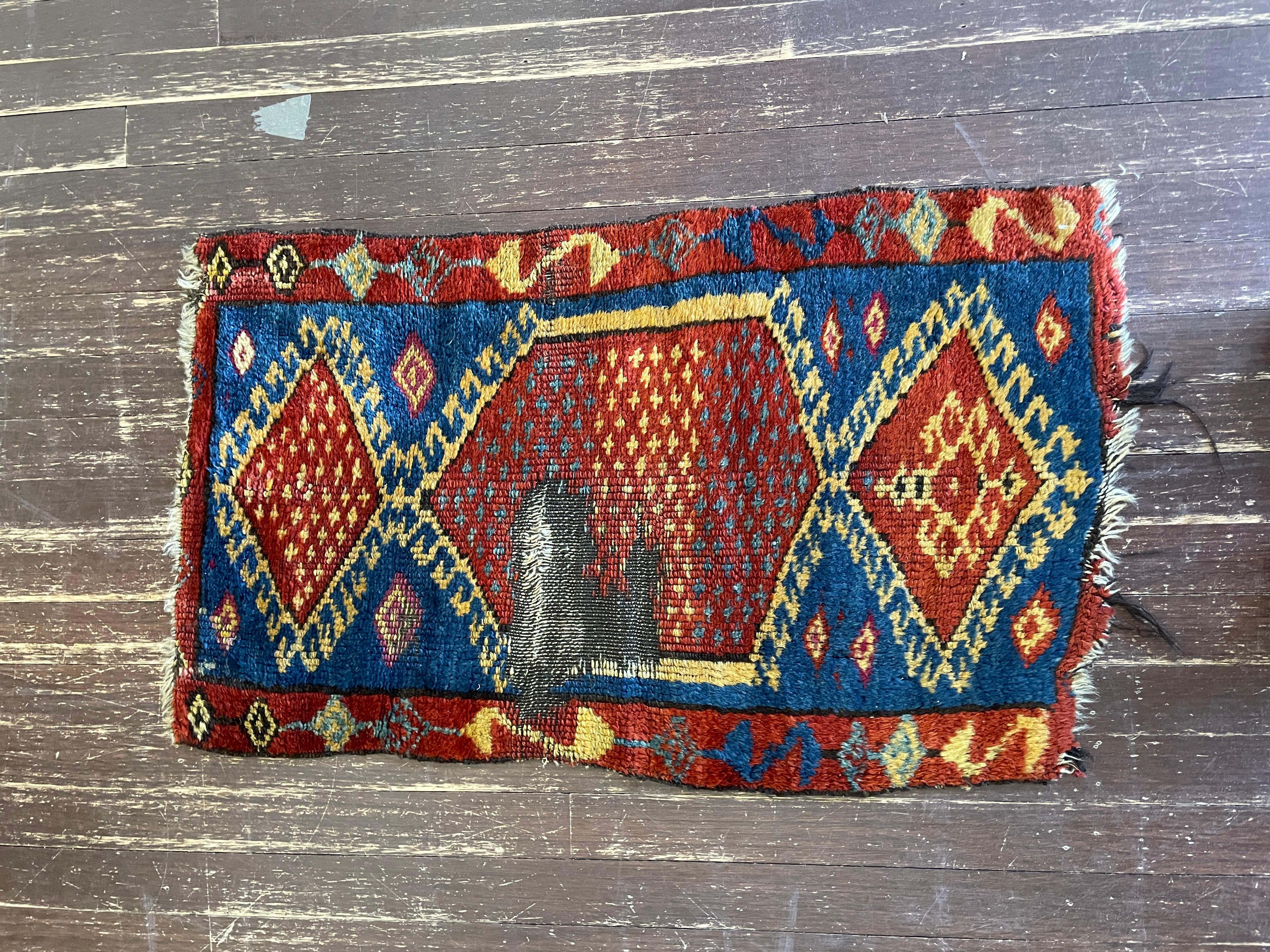 Antique Yastik Turkish Anatolian Rug, AS IS For Sale 1