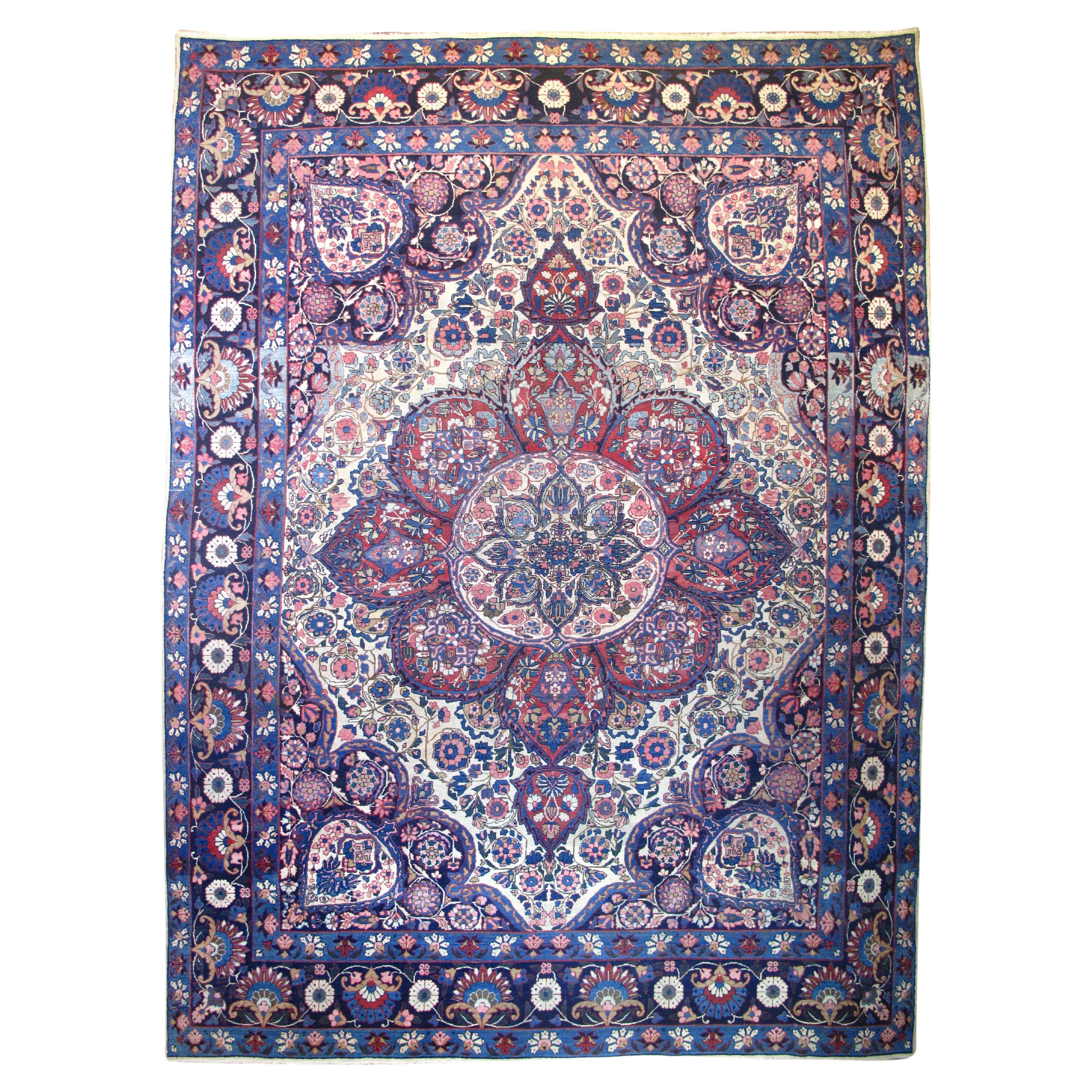 Antique Yazd Rug 9'6'' x 12'10''
