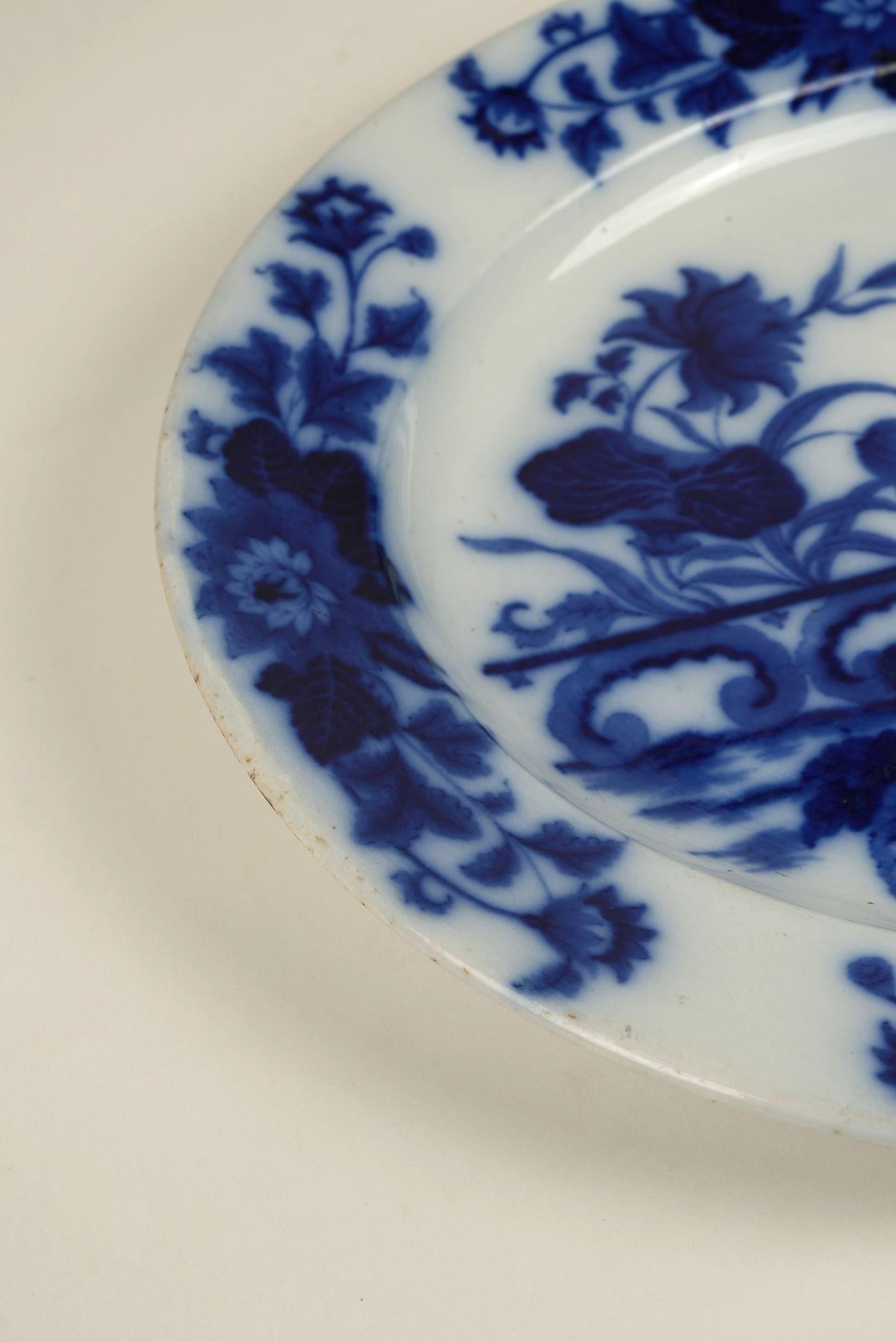 Antico piatto da portata Yedo Pattern di Ashworth Brothers, Inghilterra, circa 1870 in vendita 3