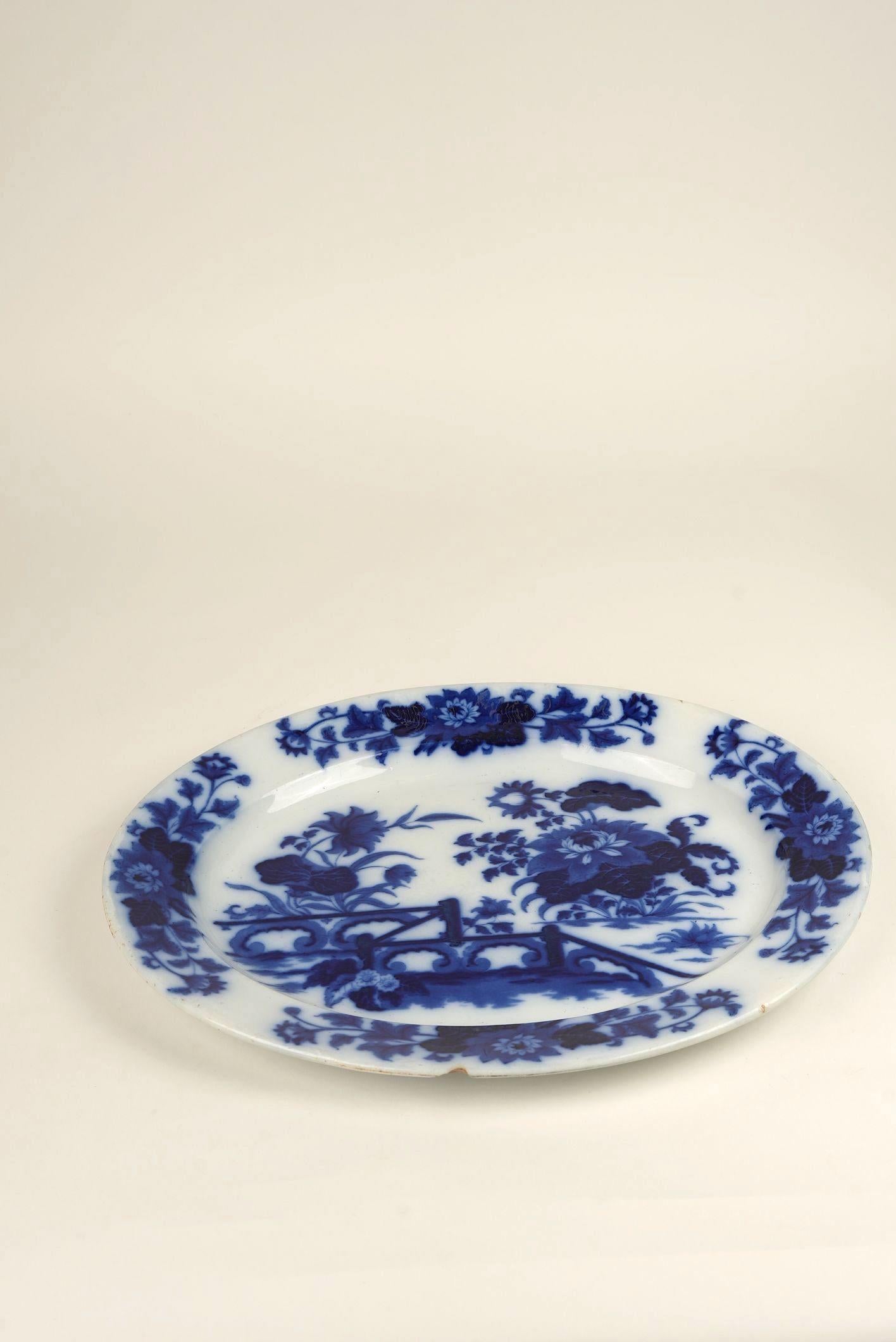 Antico piatto da portata Yedo Pattern di Ashworth Brothers, Inghilterra, circa 1870 in vendita 4