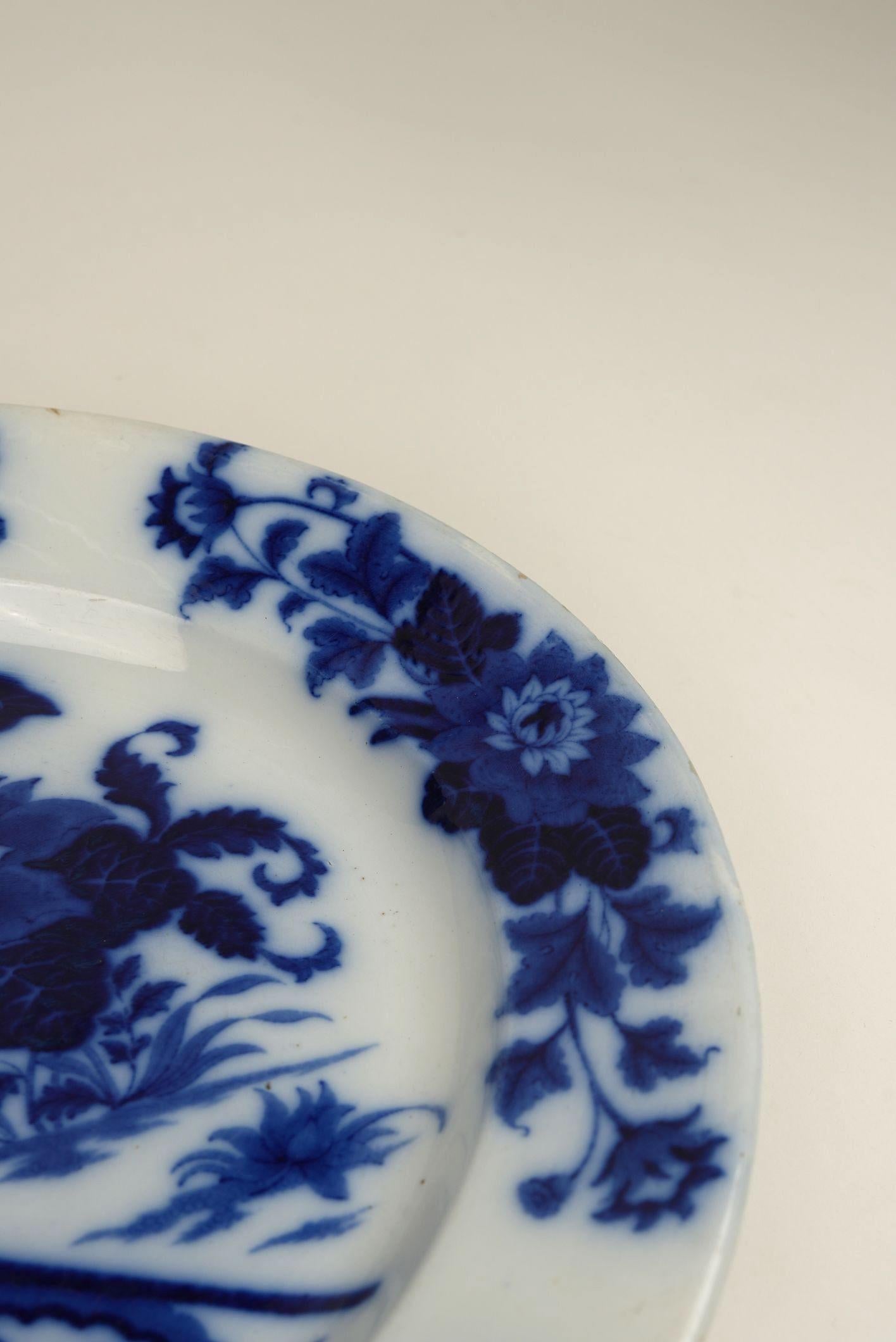 Antico piatto da portata Yedo Pattern di Ashworth Brothers, Inghilterra, circa 1870 In condizioni buone in vendita a Worcester Park, GB