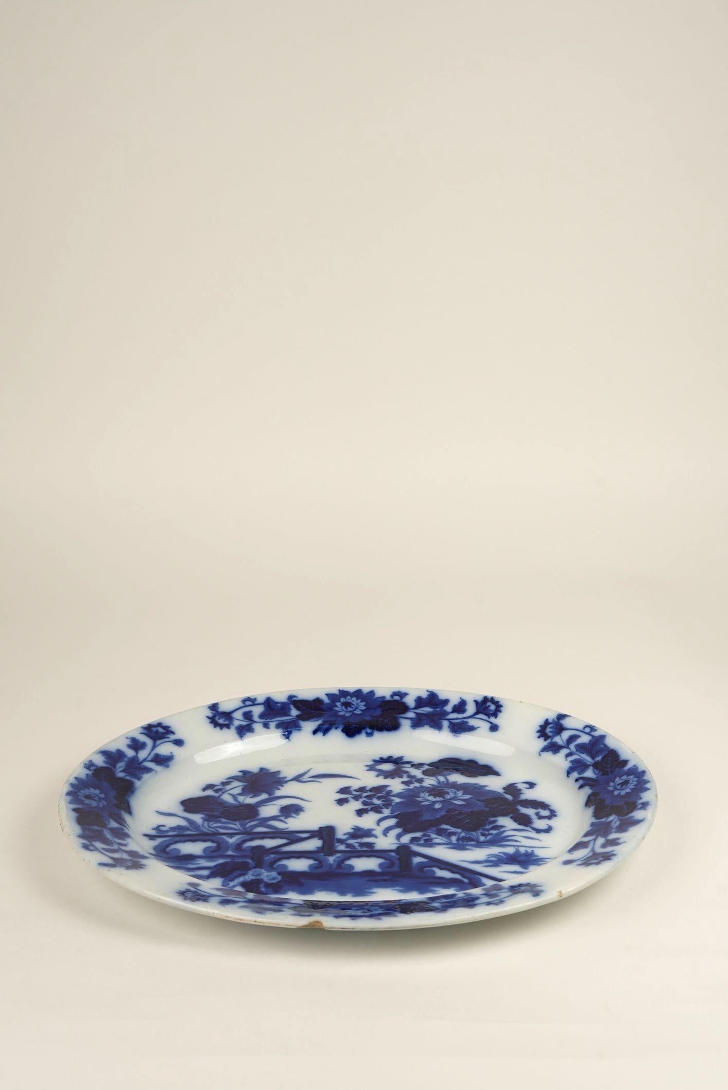 Antico piatto da portata Yedo Pattern di Ashworth Brothers, Inghilterra, circa 1870 in vendita 1