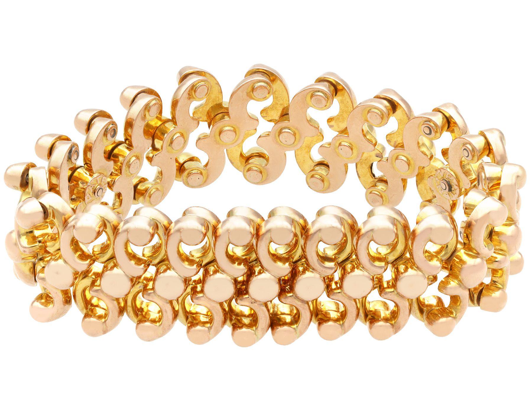 expandable gold bracelet