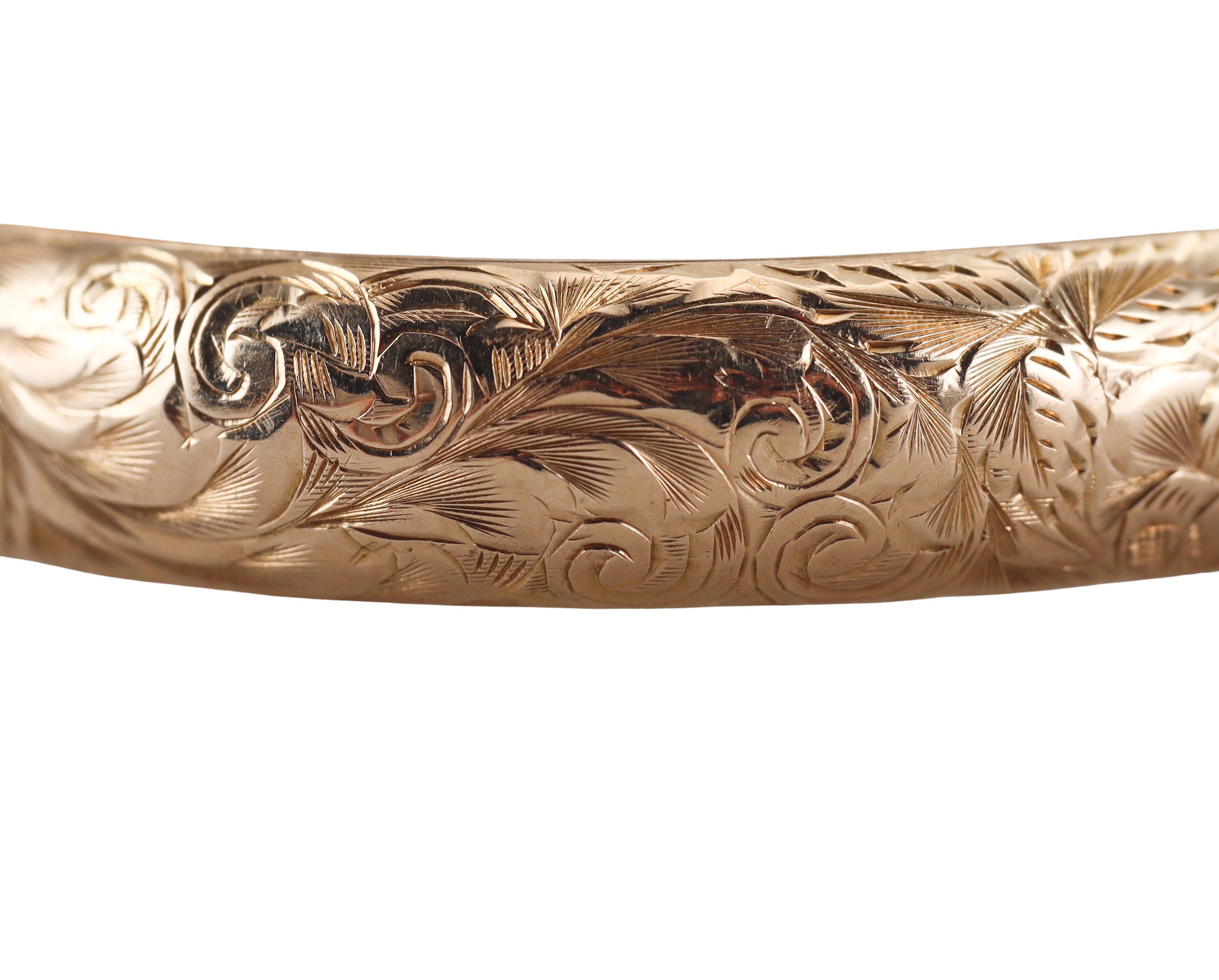 Bracelet en or jaune antique Excellent état - En vente à New York, NY
