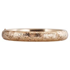 Bracciale Bangle in oro giallo antico