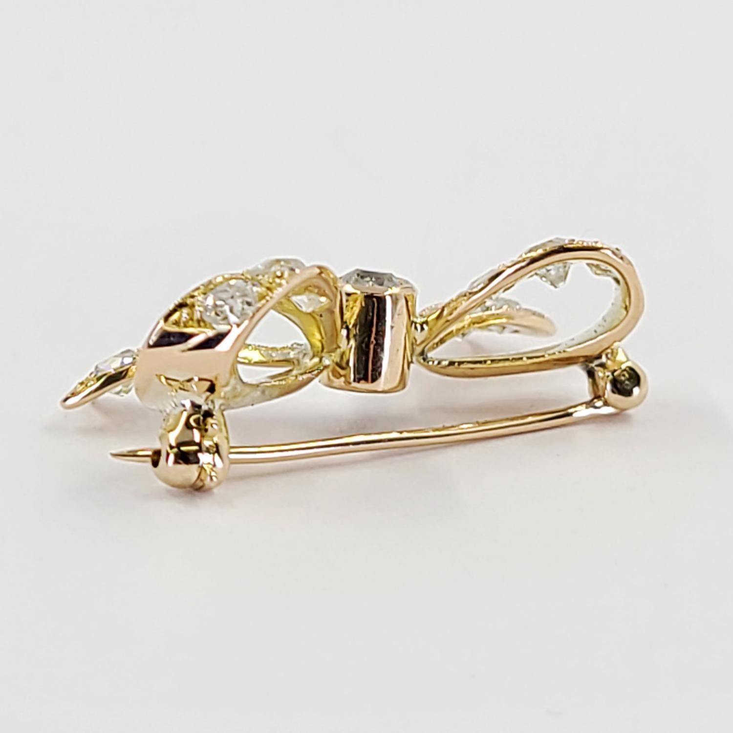 gold bow pin