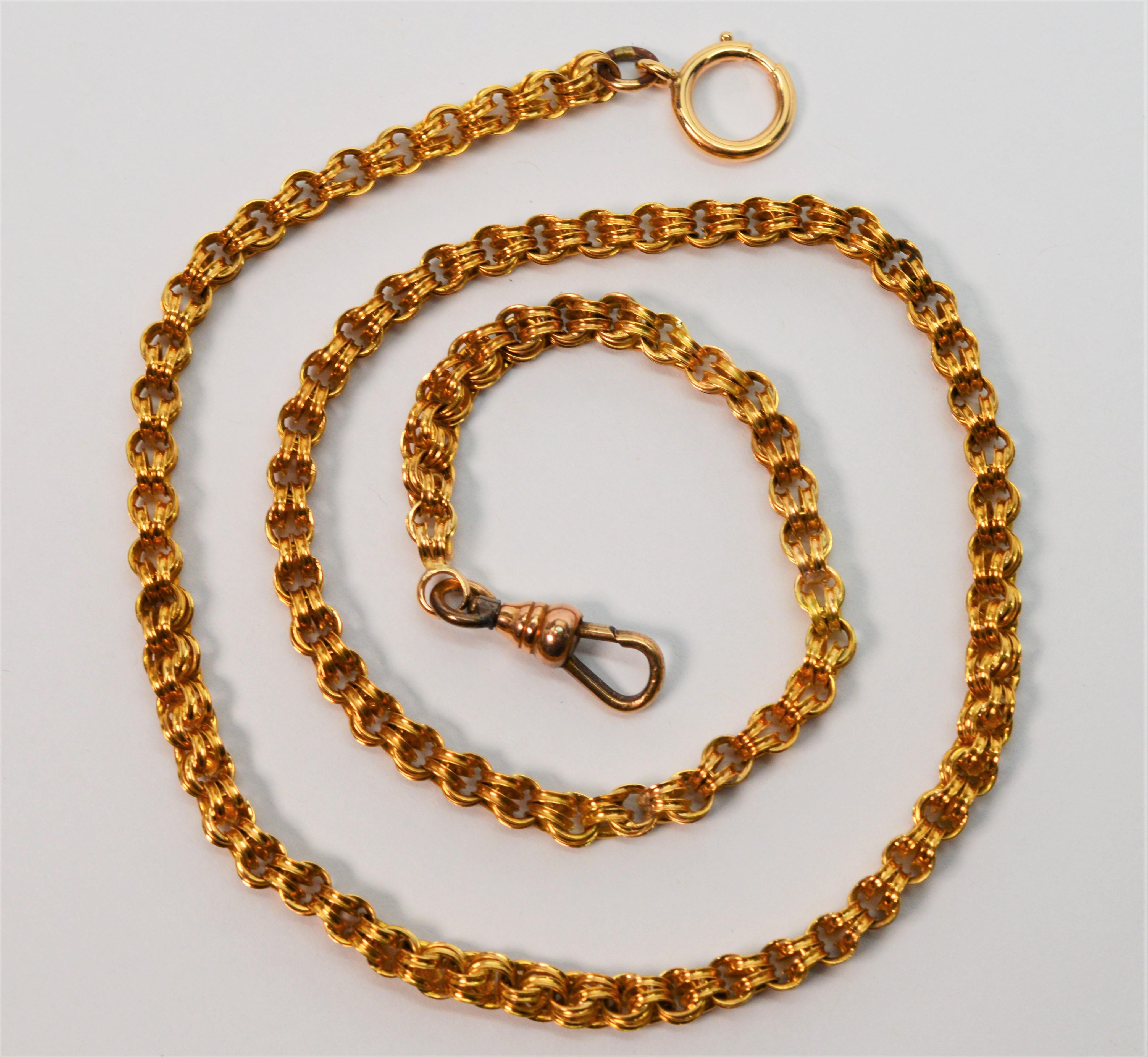 antique gold watch chain