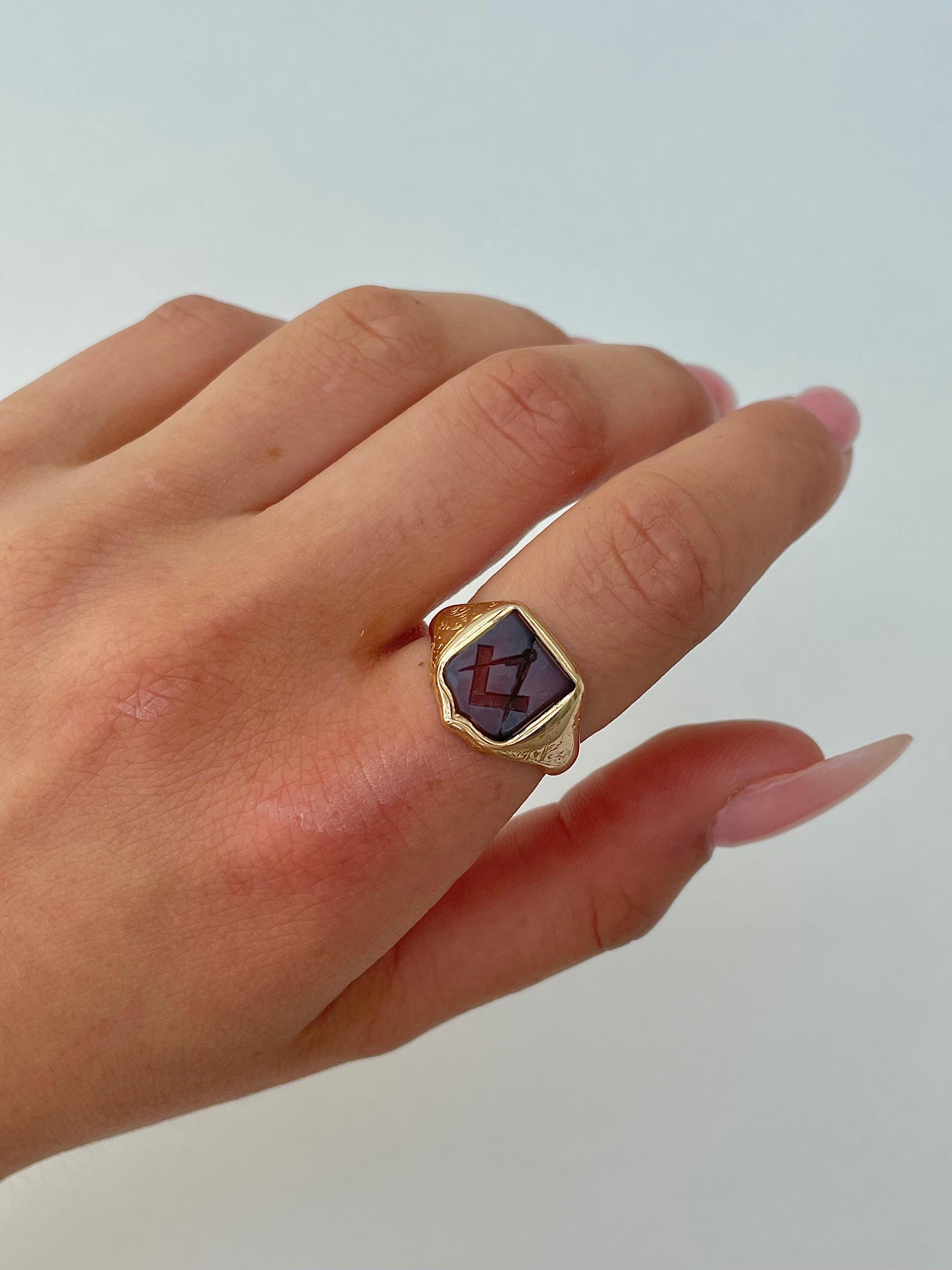 masonic pinky ring