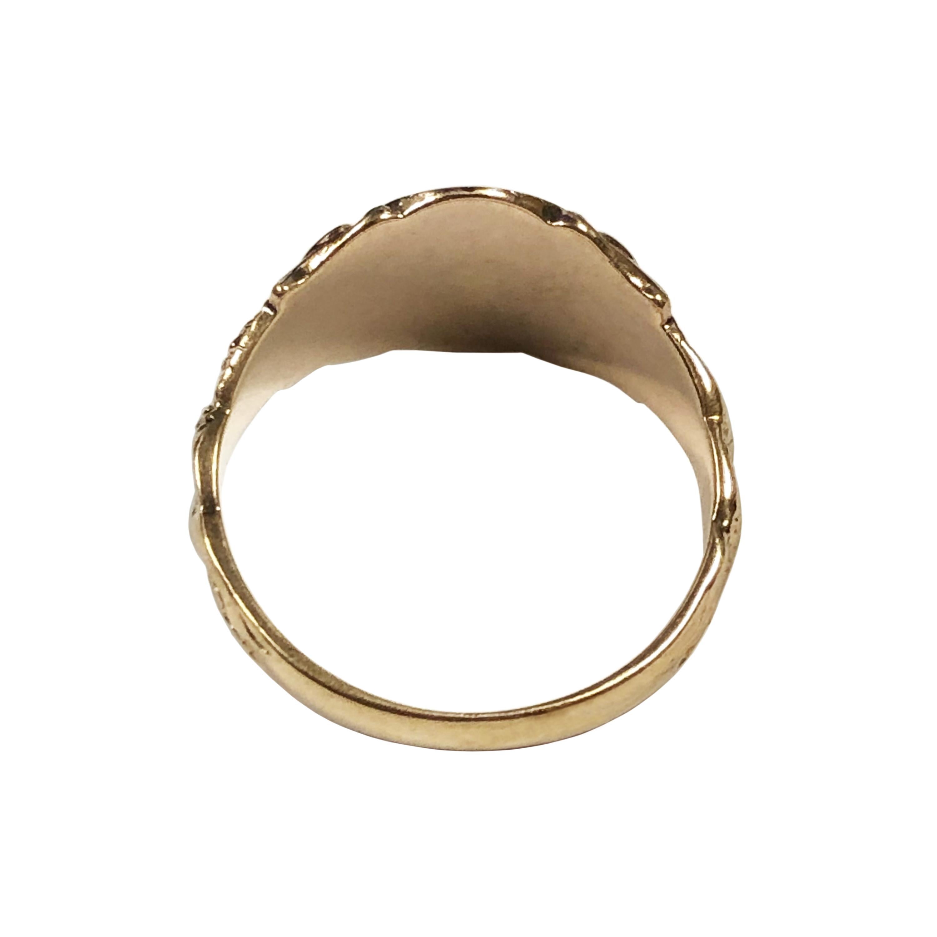 vintage gold signet ring